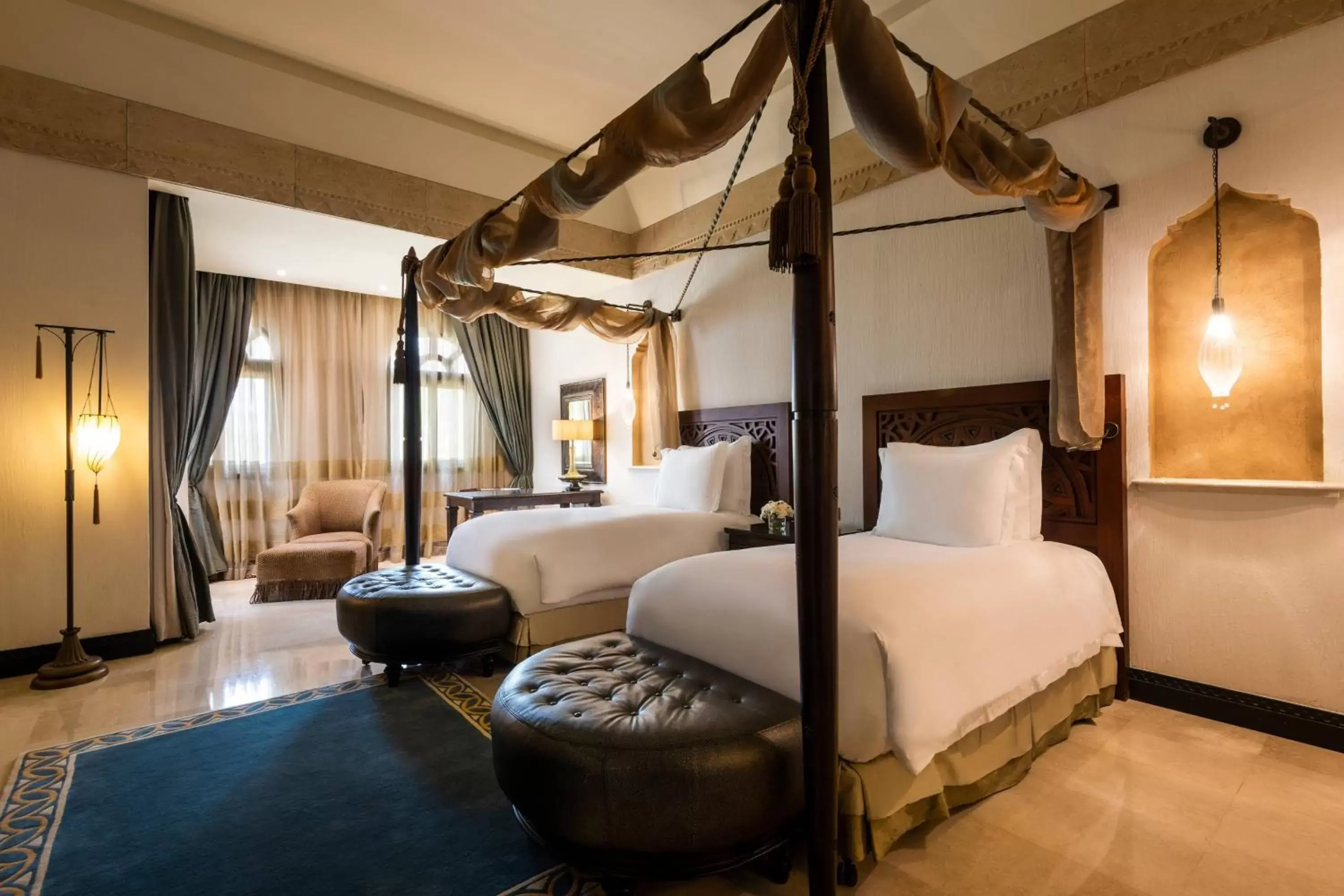 Bedroom, Bed in Sharq Village & Spa, a Ritz-Carlton Hotel