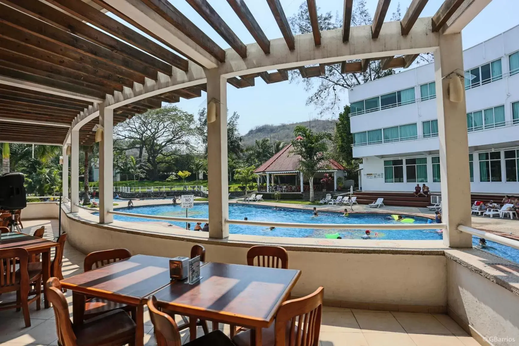 Pool view in Hotel Puente Nacional & Spa