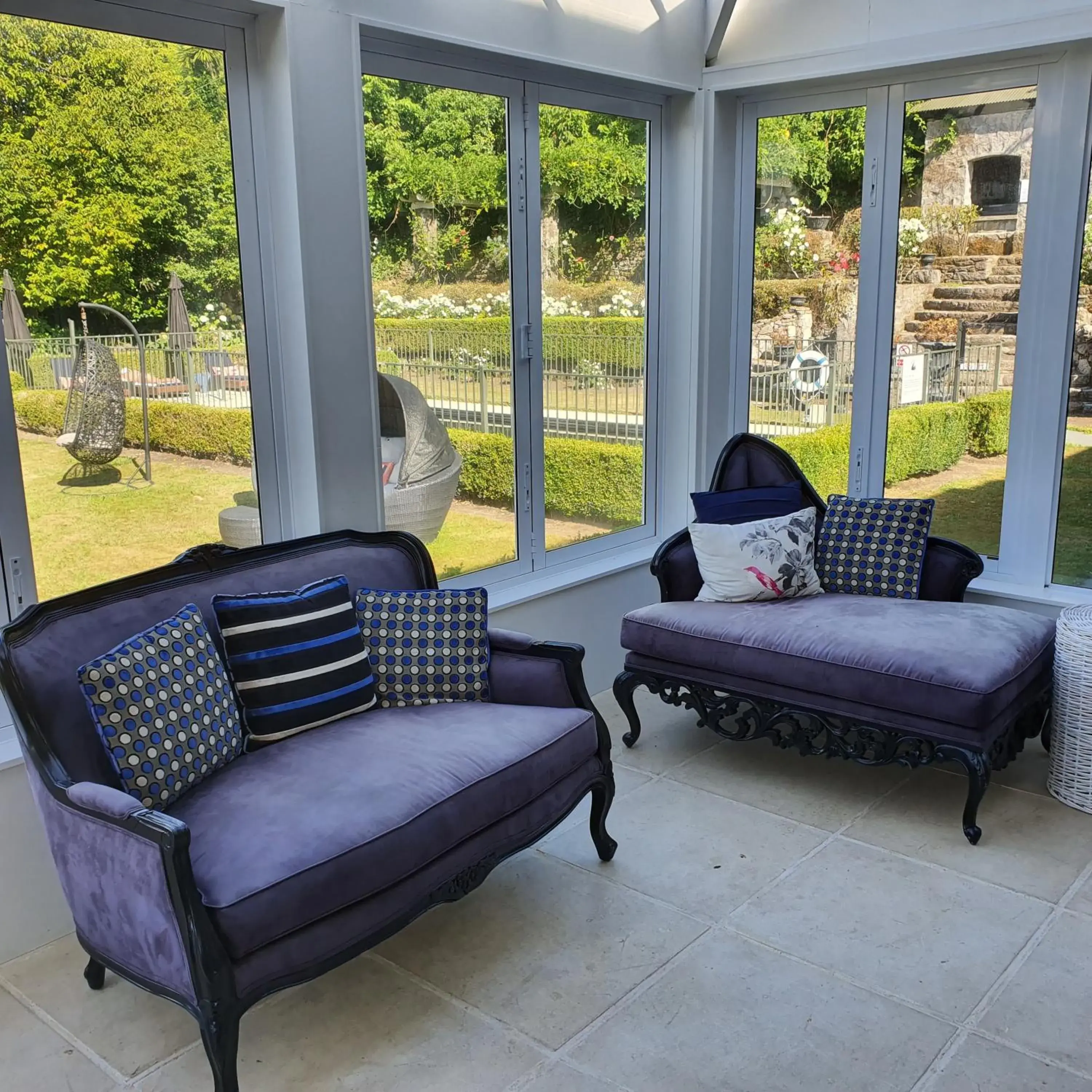 Patio, Seating Area in Black Swan Lakeside Lodge Boutique Hotel