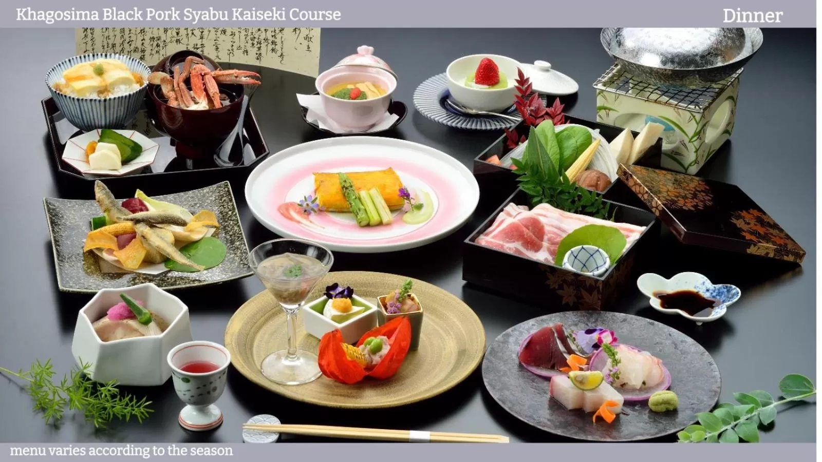 Food in Ibusuki Royal Hotel