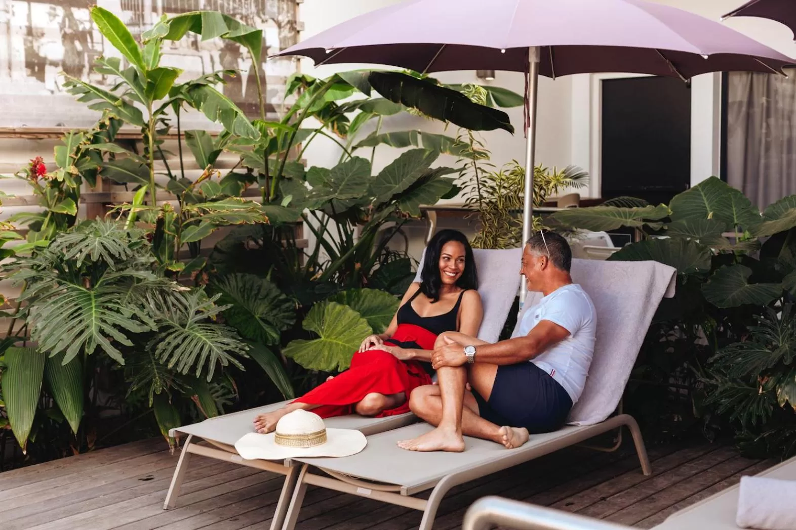 Garden in Hotel Le Saint Pierre ÎLe De La Reunion.