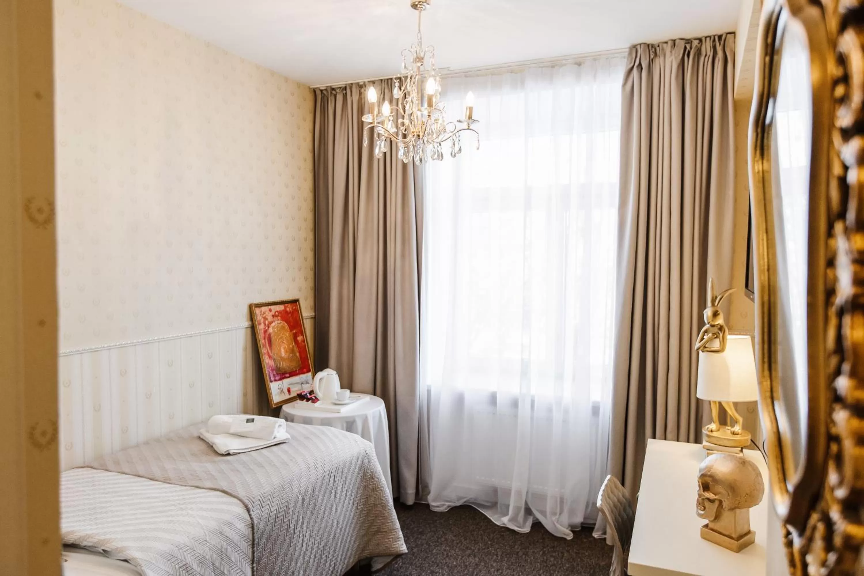 Bedroom, Bed in Old Town Hotel Bohema, Klaipėda