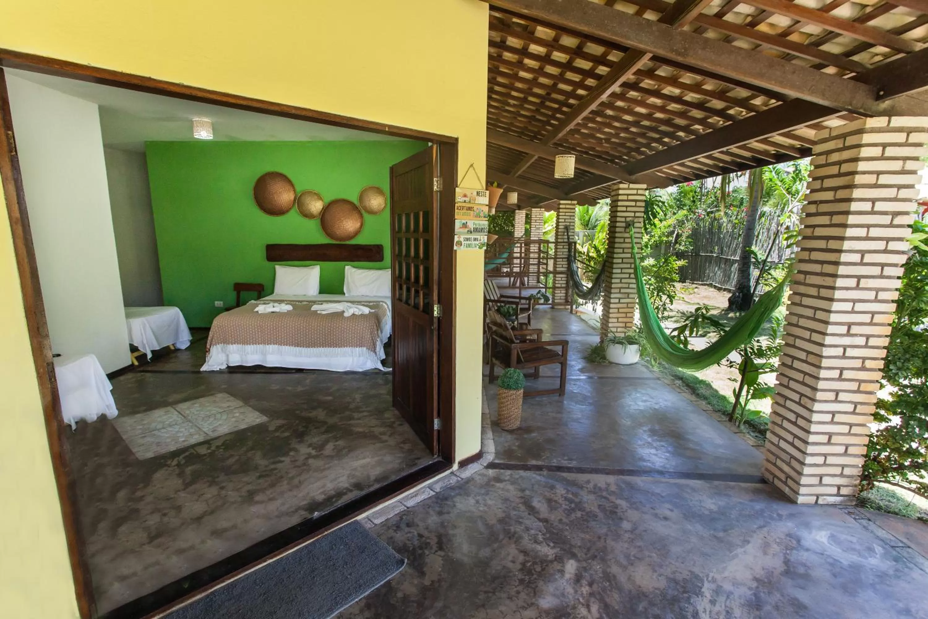 Bed in Pousada e Restaurante Encanto das Águas