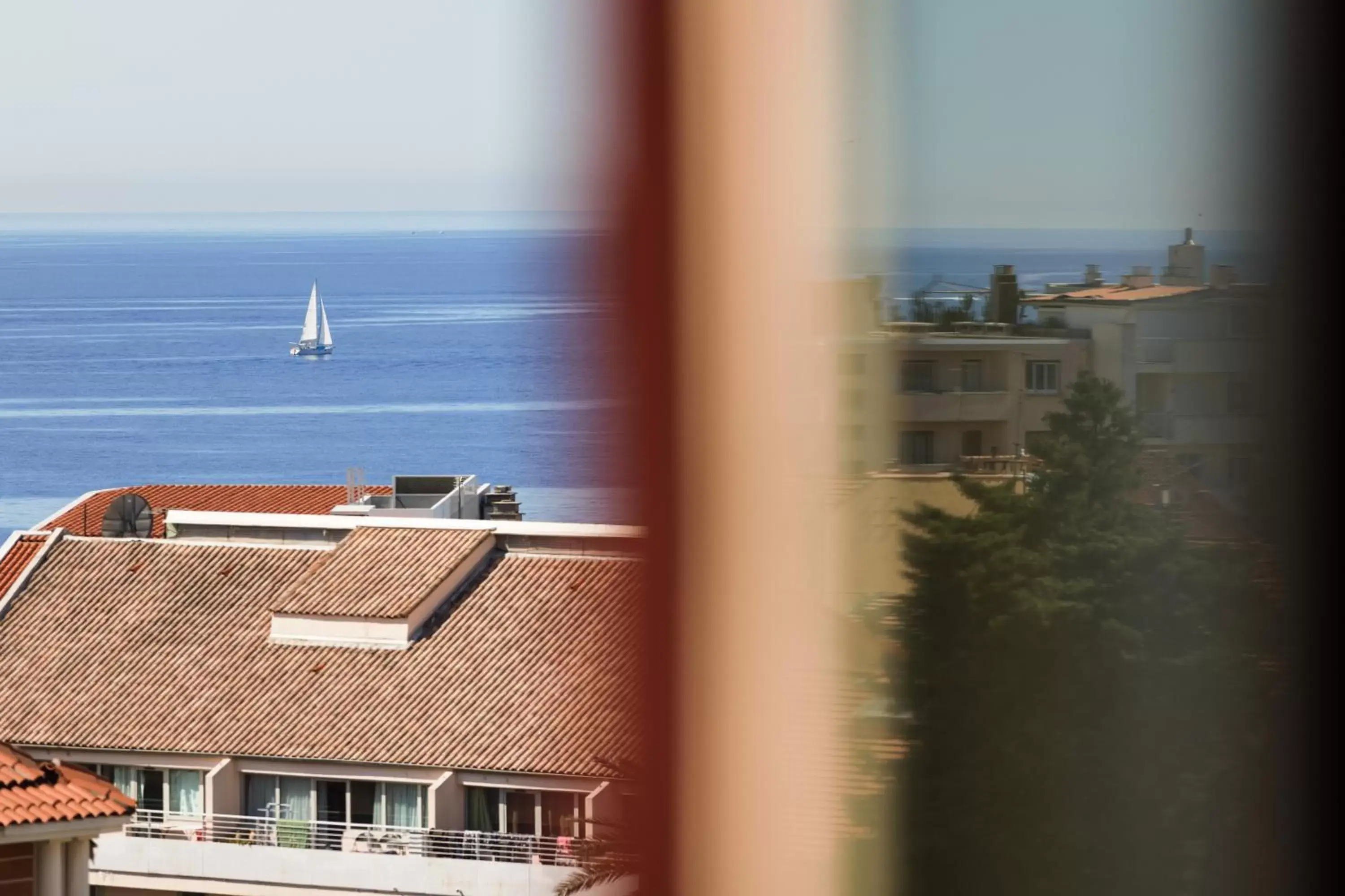 View (from property/room), Sea View in The Originals Boutique, Hôtel des Orangers, Cannes (Inter-Hotel)