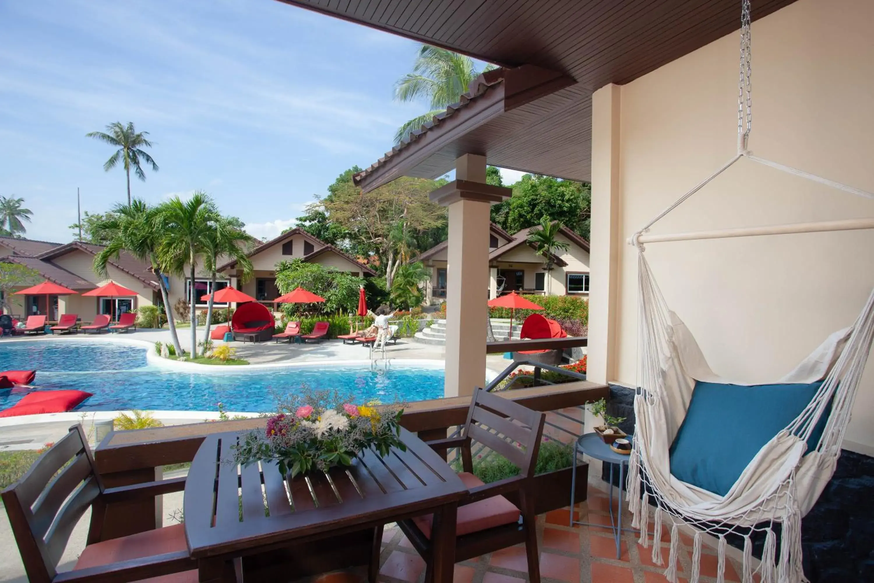 Balcony/Terrace, Swimming Pool in Royal Beach Boutique Resort & Spa Koh Samui - SHA Extra Plus