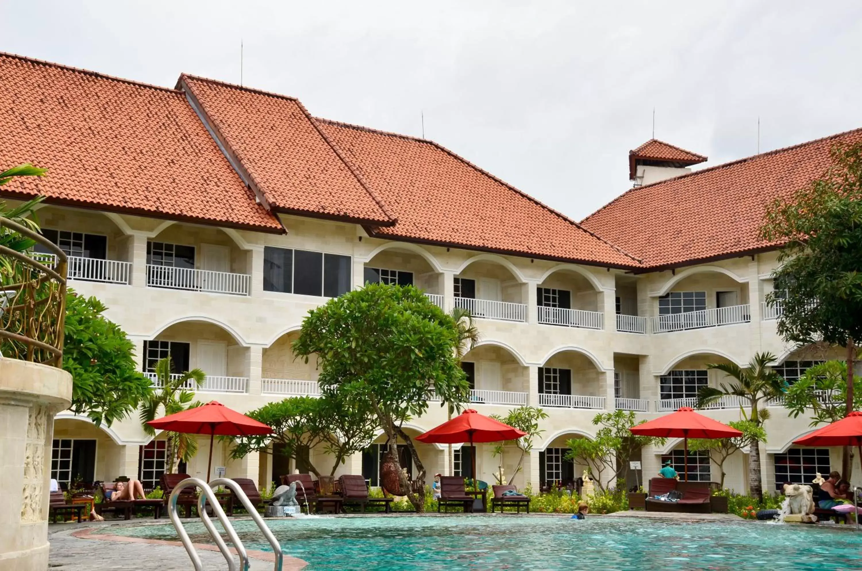 Swimming pool, Property Building in Melasti Beach Resort & Spa Legian