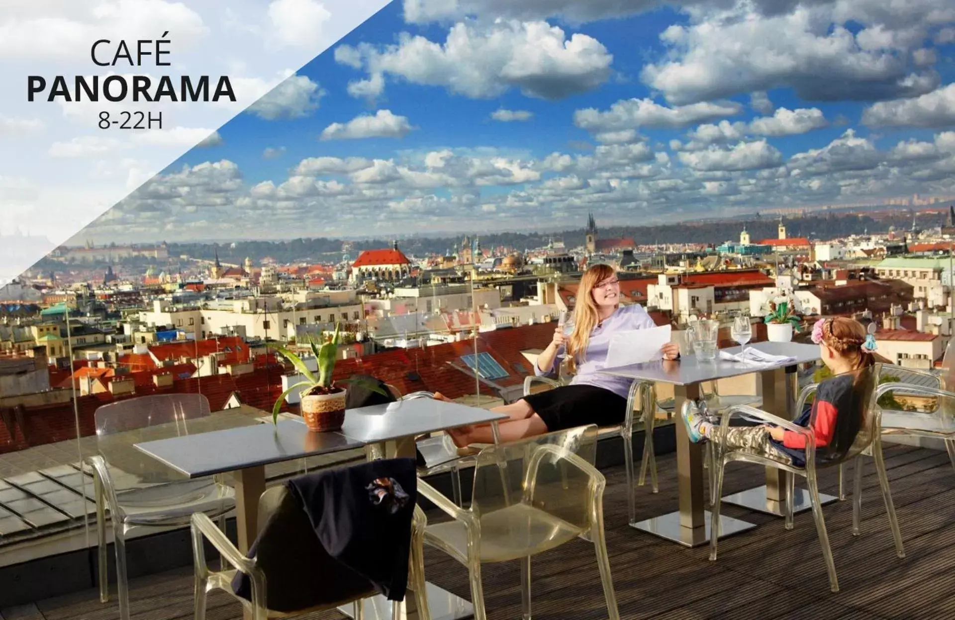 Balcony/Terrace, Restaurant/Places to Eat in Wenceslas Square Hotel - Czech Leading Hotels