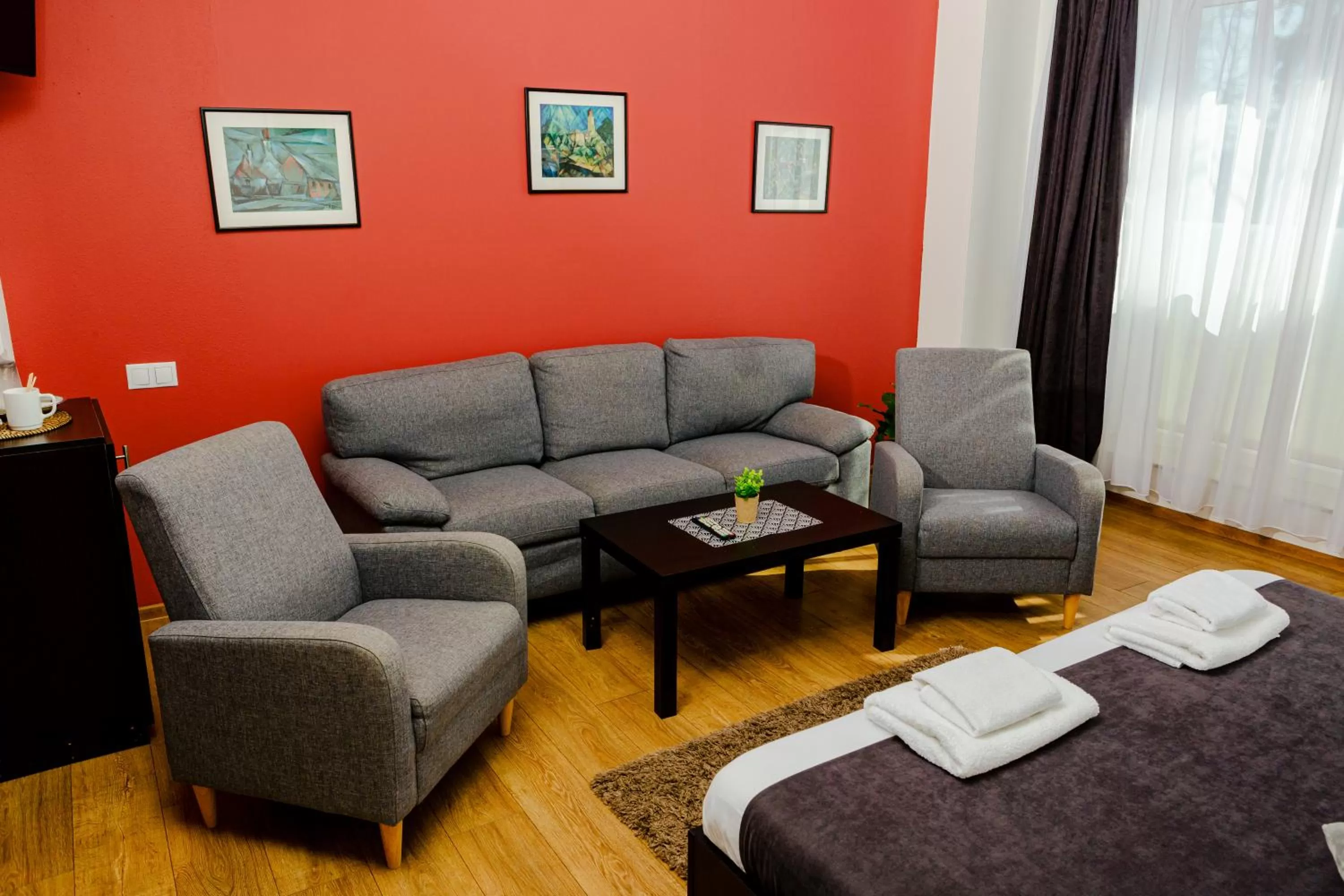 Bedroom in Pensiunea Pictorilor