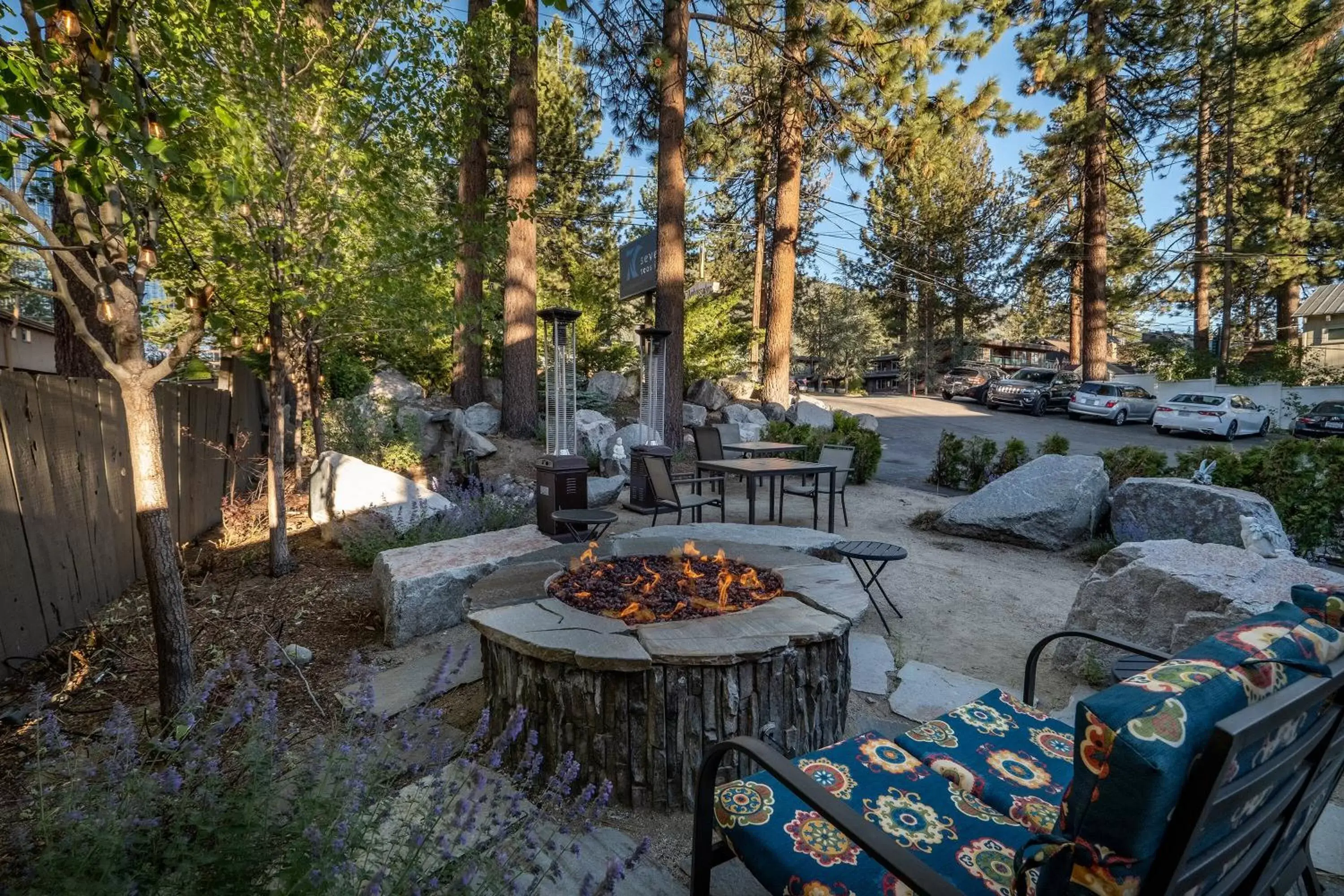 Garden view in Resthaven Tahoe Garden view in Resthaven Tahoe