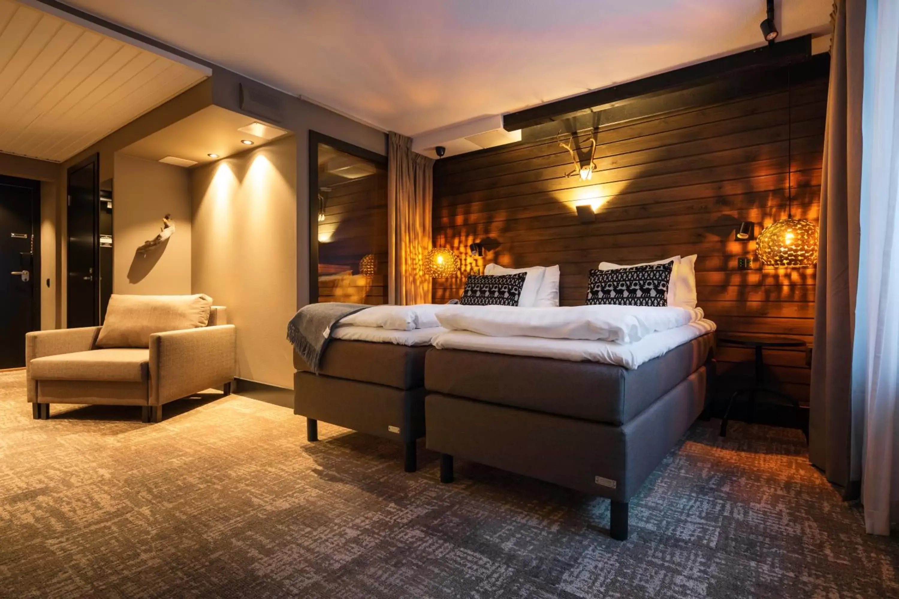 Bed in Lapland Hotels Sky Ounasvaara