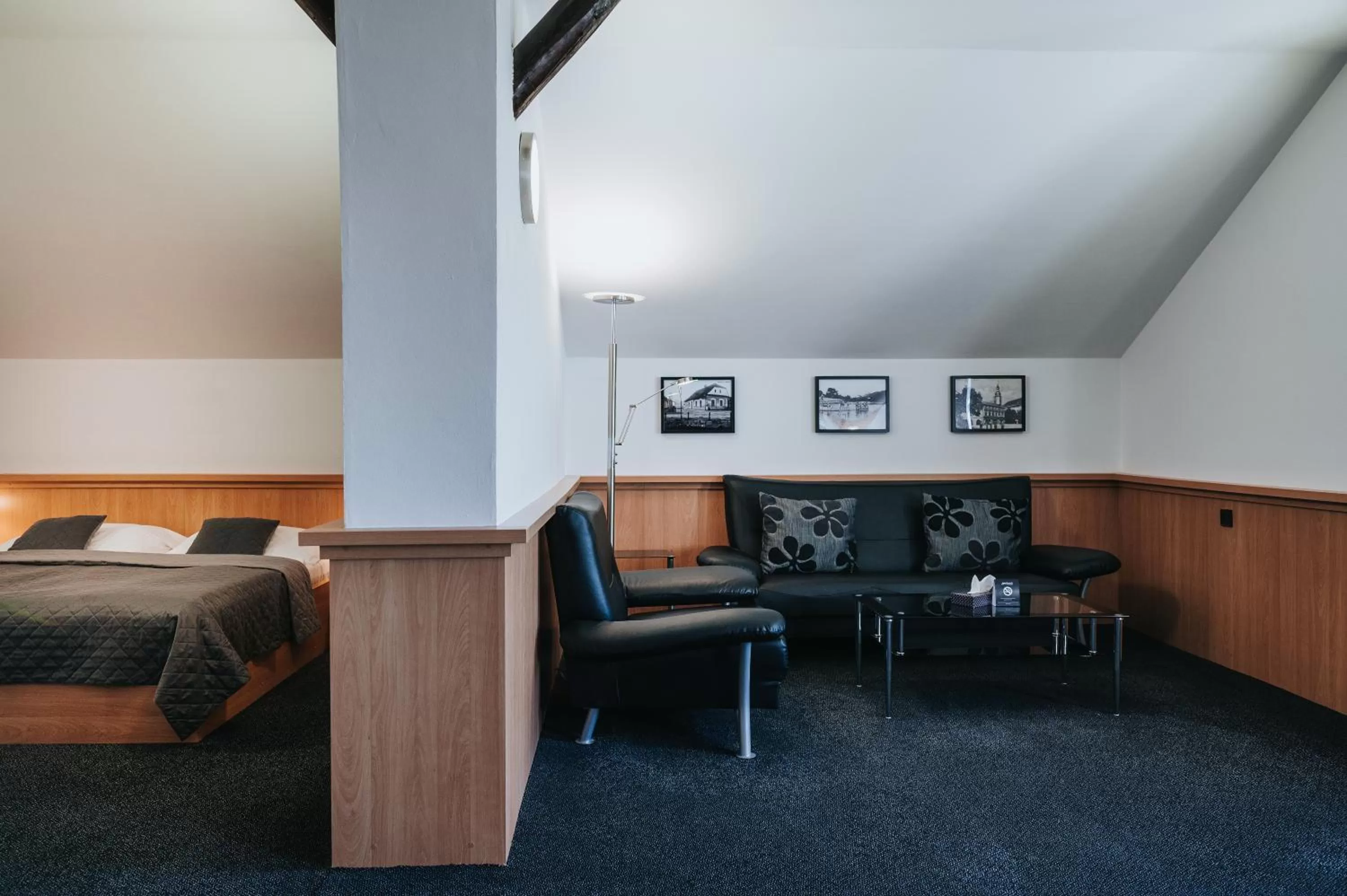 Seating area, Bed in Hotel Centrum