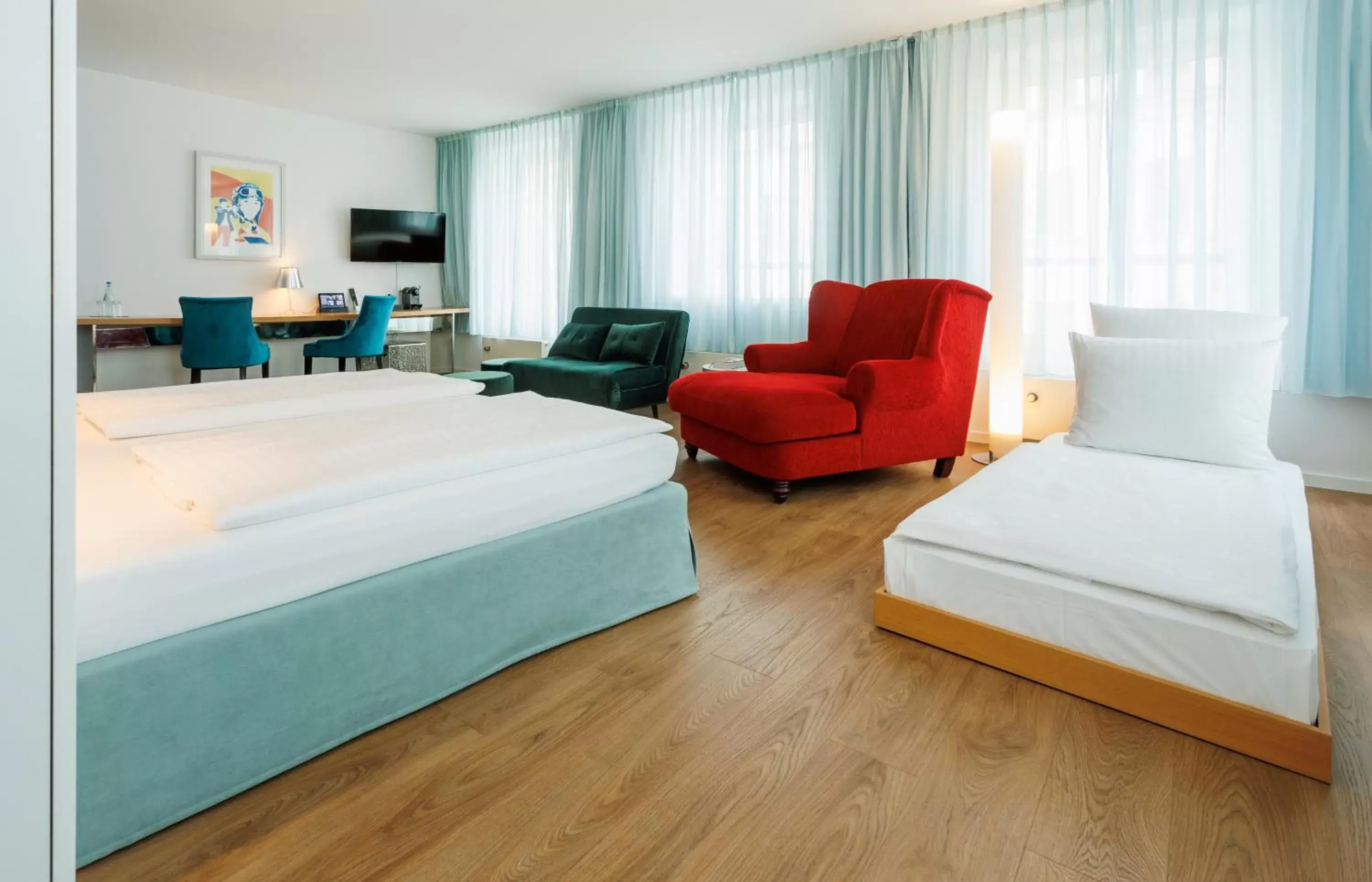Photo of the whole room, Bed in Art Hotel City Leipzig