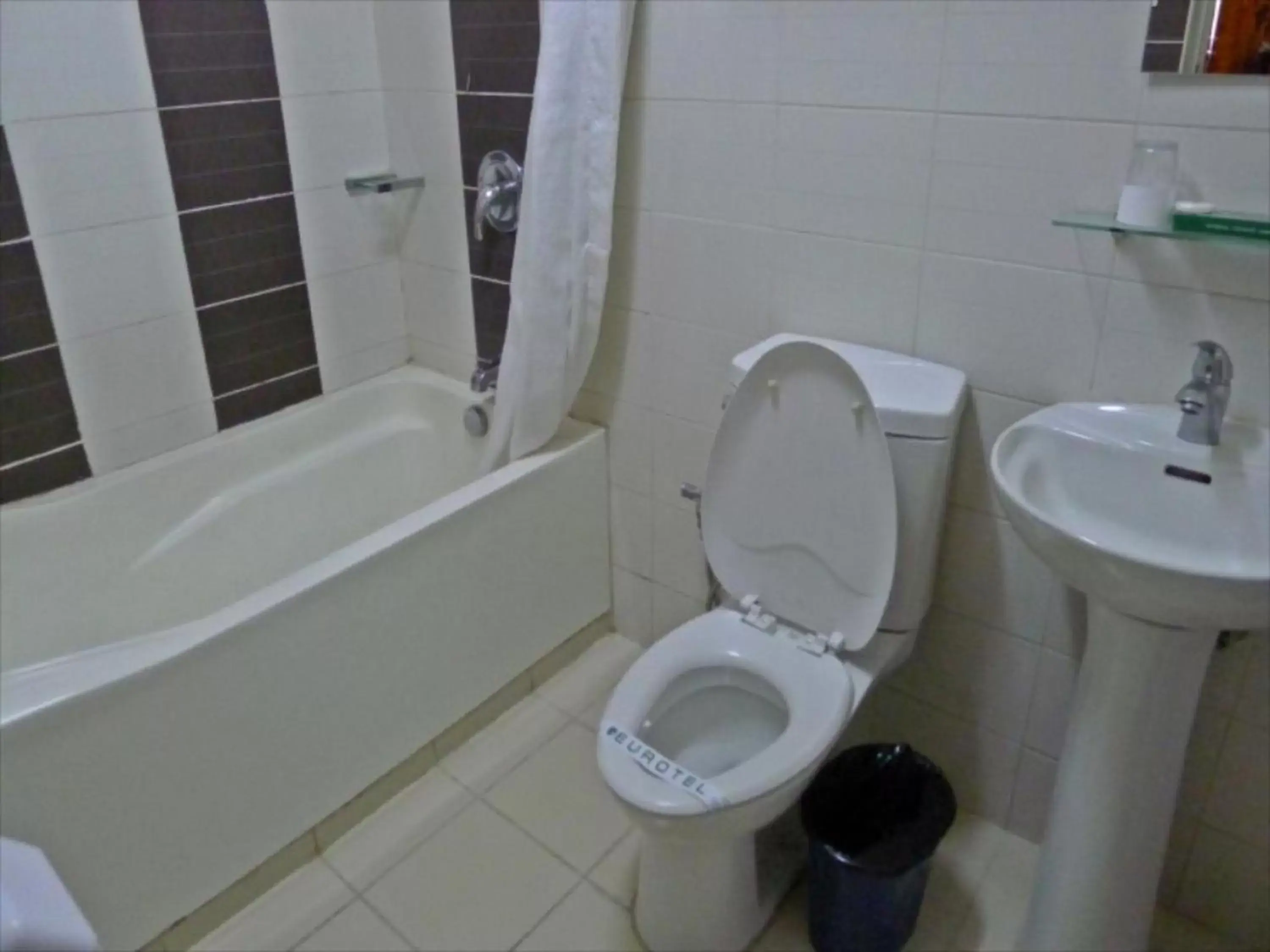 Bathroom in Eurotel North EDSA