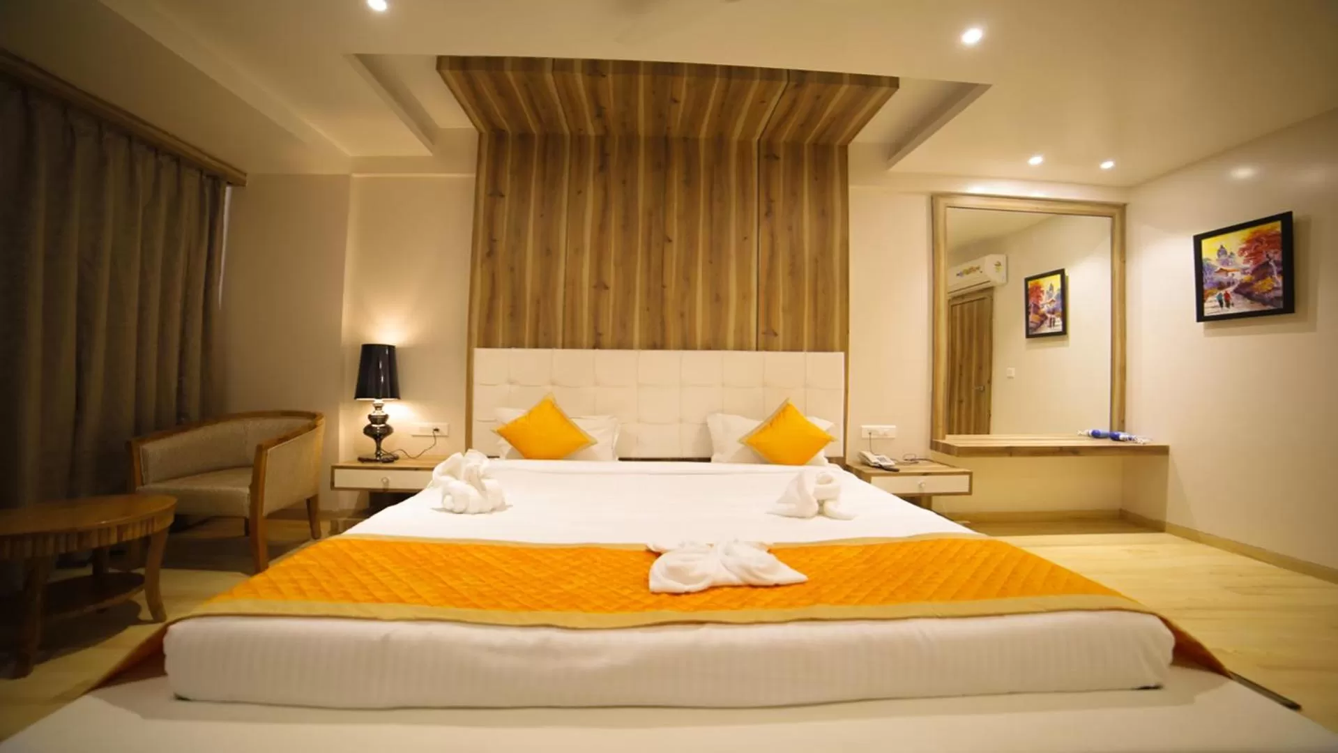 Bed in Dhamma Grand Hotel Resort