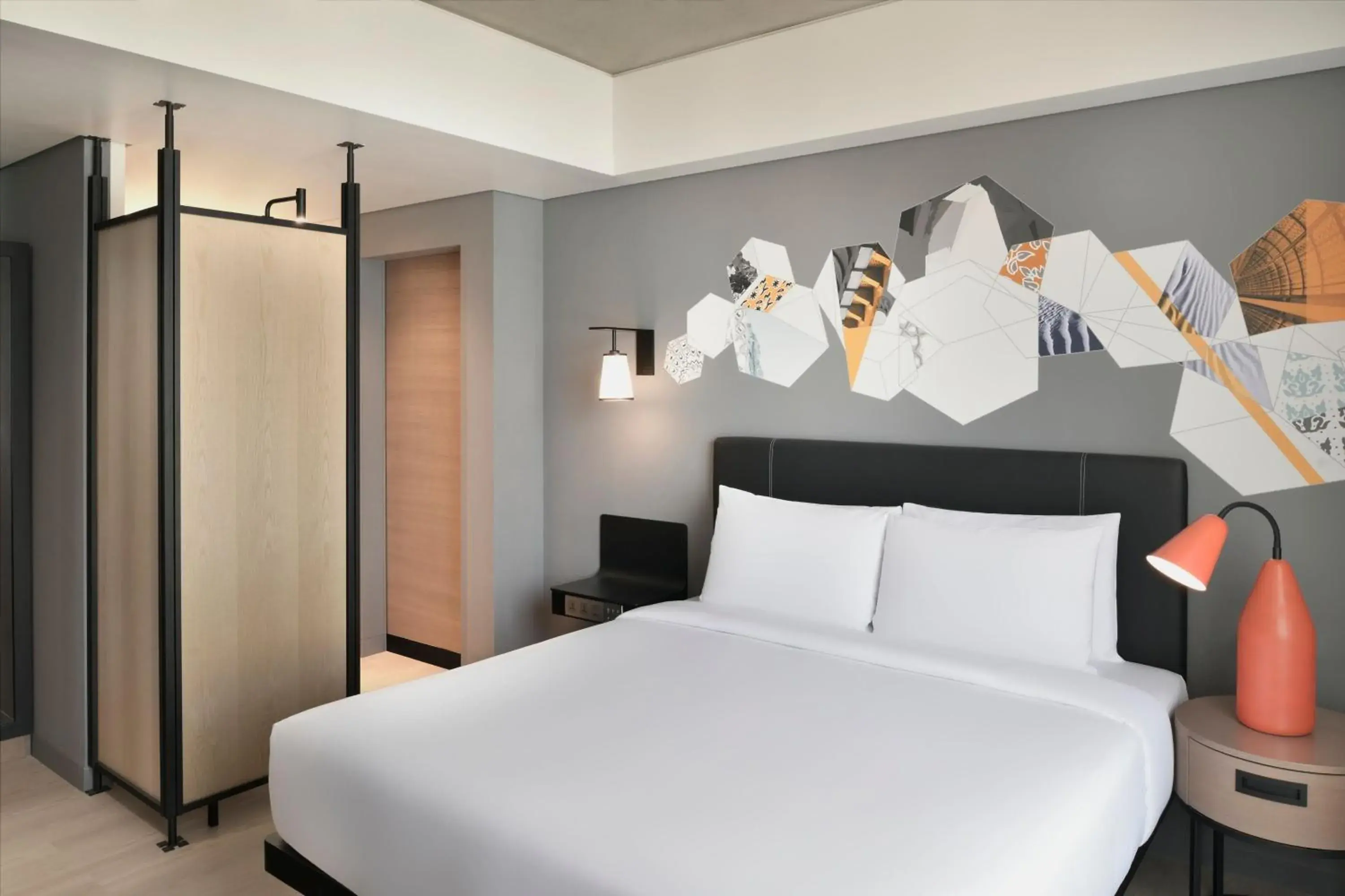 Bedroom, Bed in Aloft Muscat