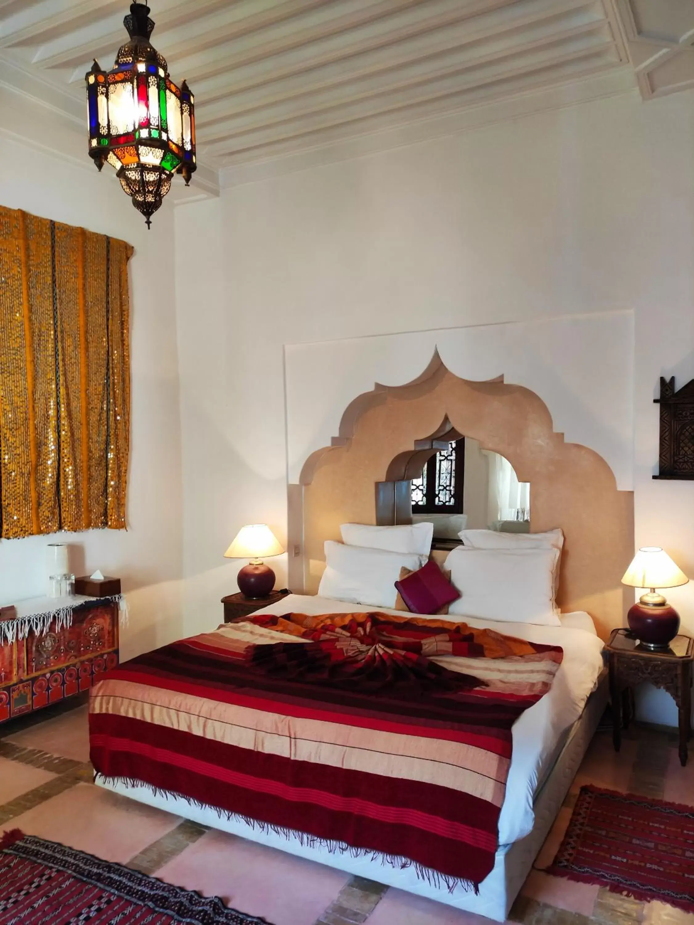 Bed in Riad Ghali Hotel & SPA