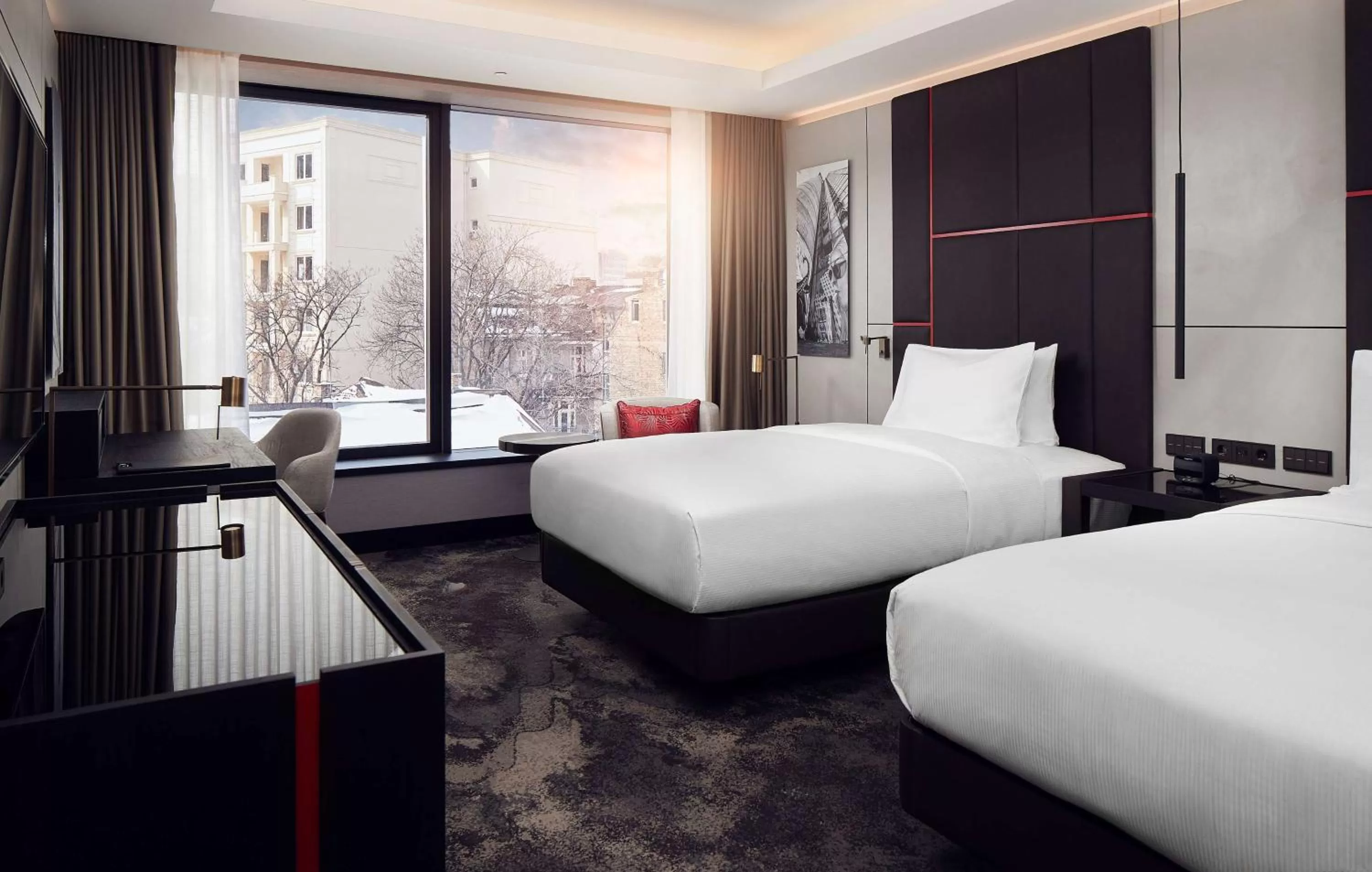 Bedroom, Bed in Hilton Belgrade