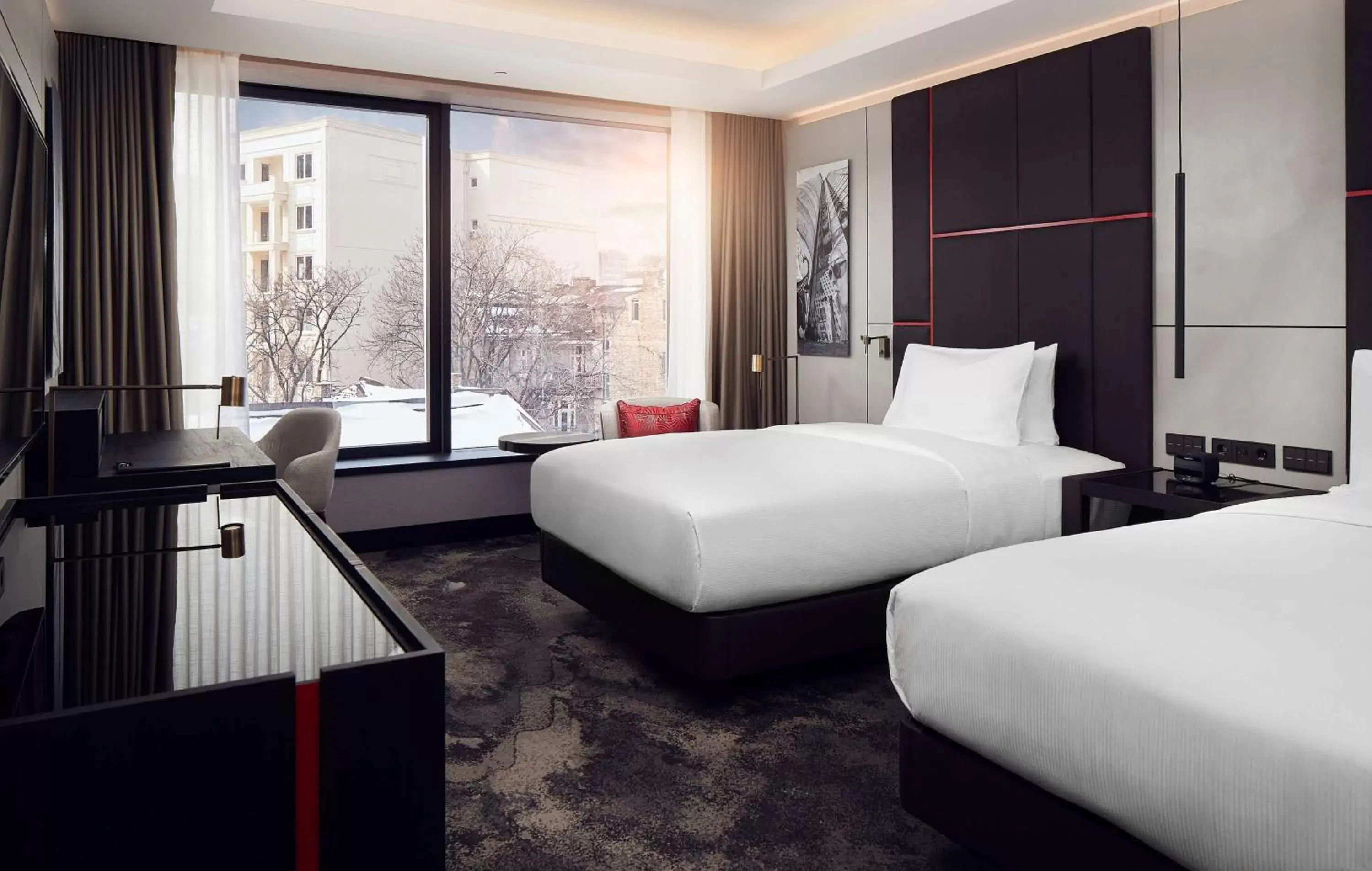 Bedroom in Hilton Belgrade