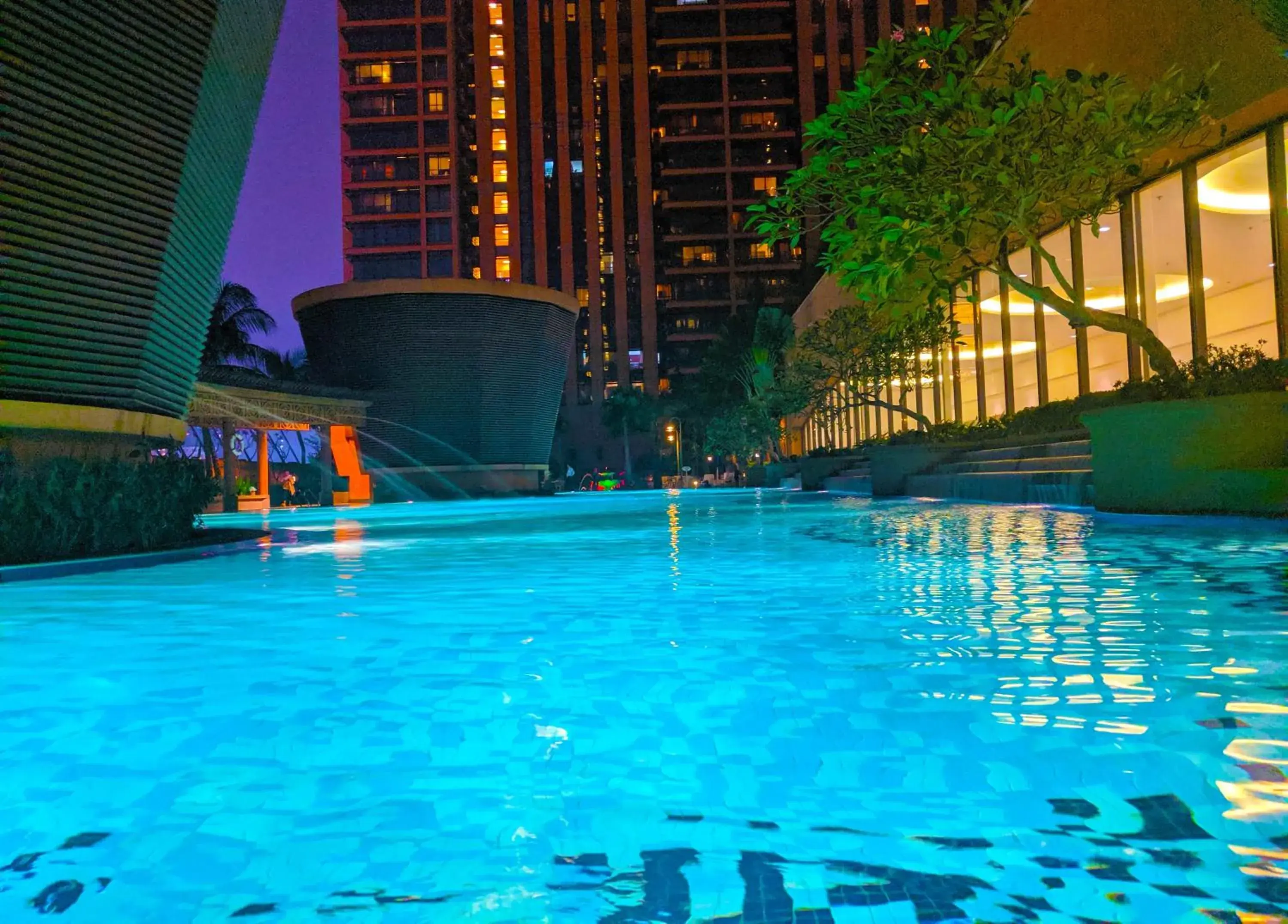 Night, Swimming Pool in The Apartments @ Times Square