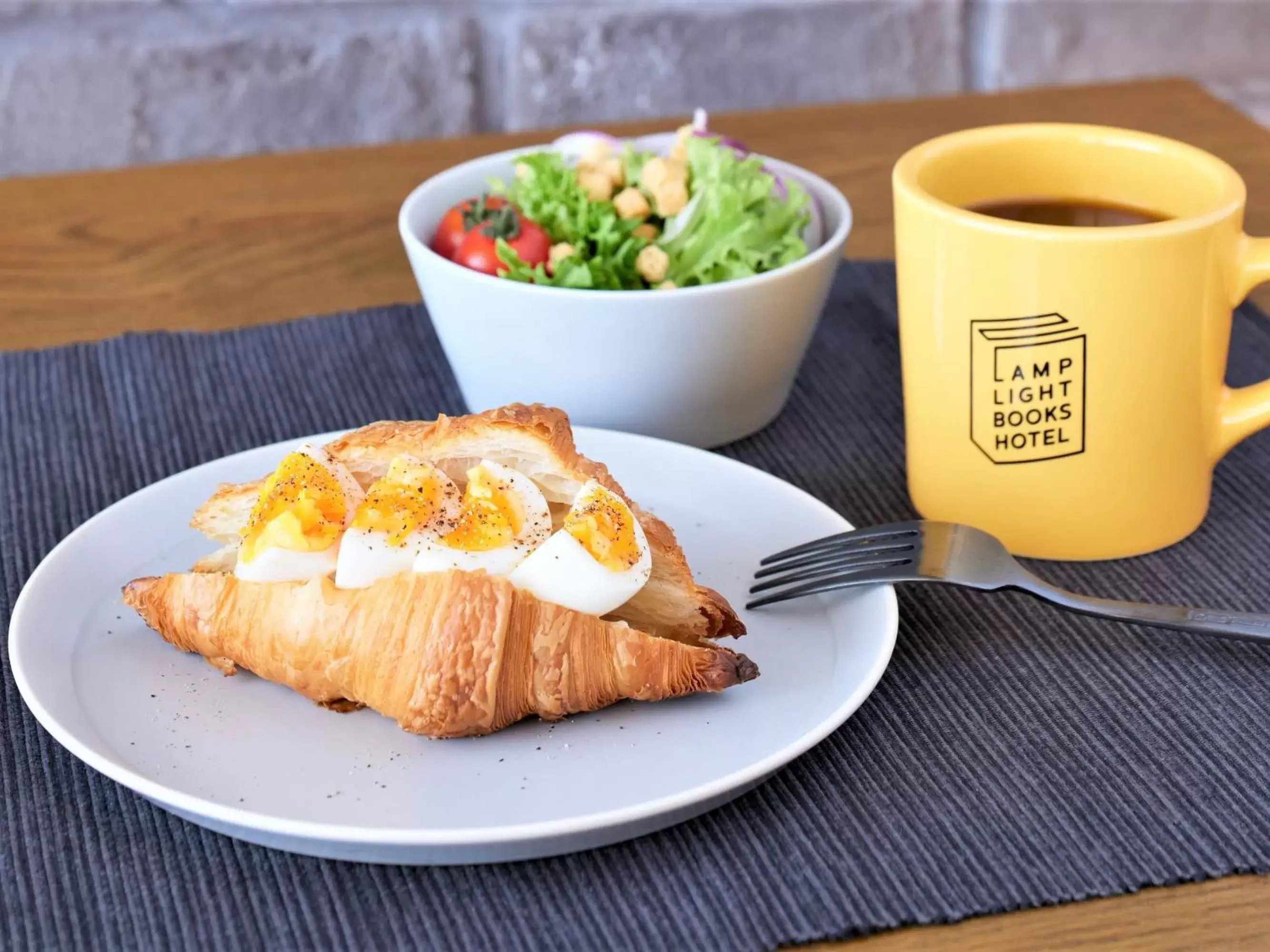 Breakfast in LAMP LIGHT BOOKS HOTEL fukuoka