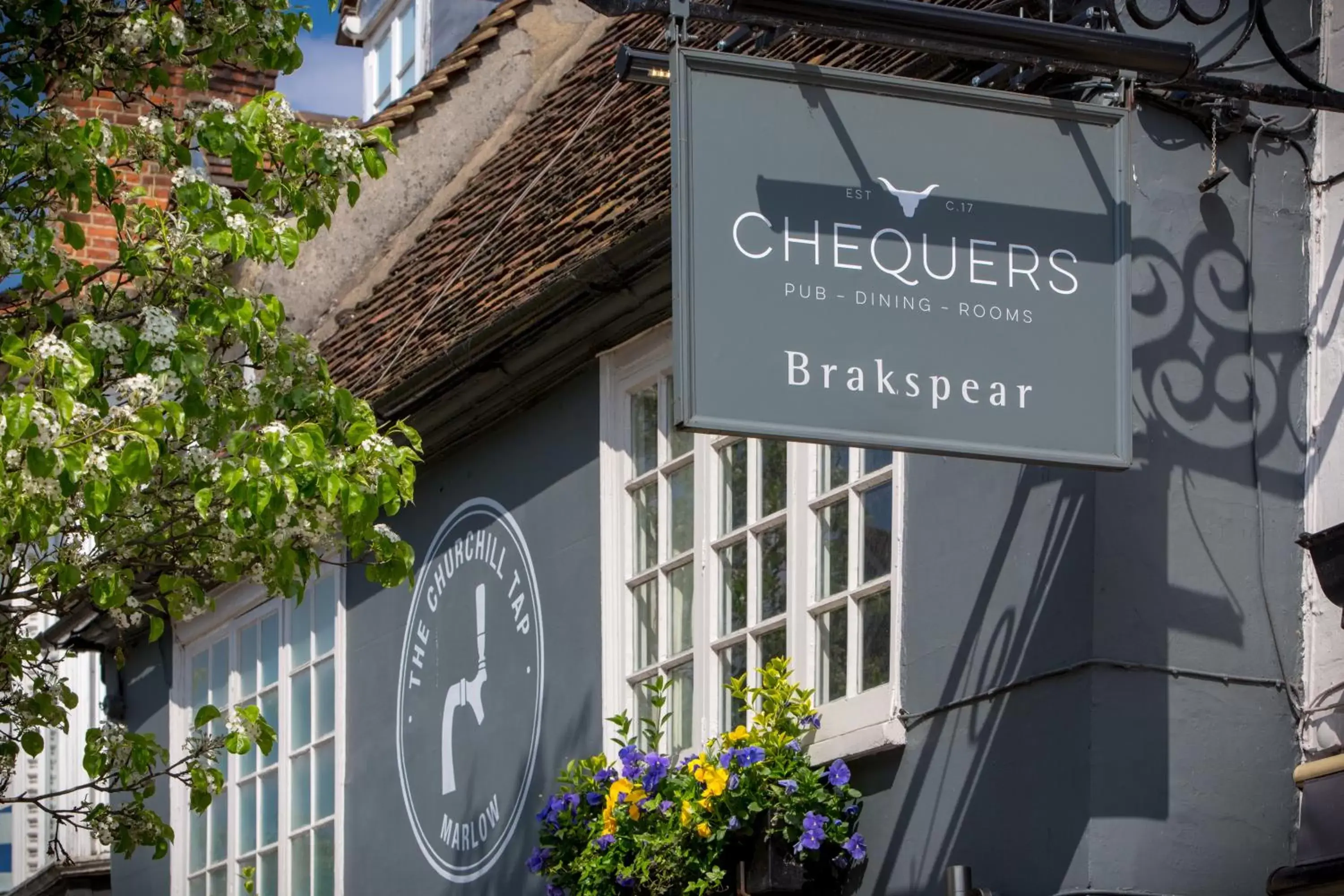 Decorative detail, Property Logo/Sign in The Chequers Marlow