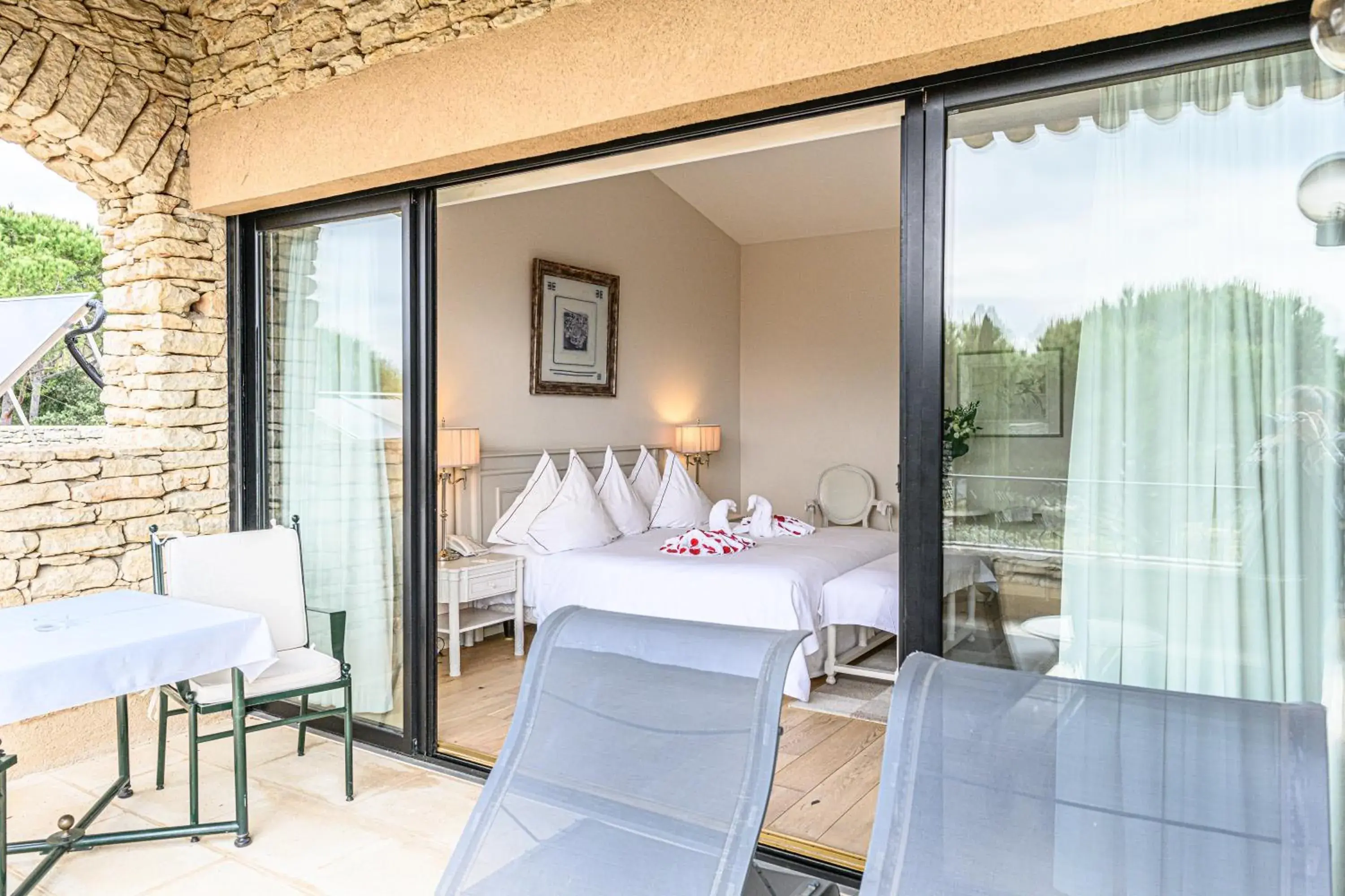 Balcony/Terrace in Hotel Les Bories & Spa