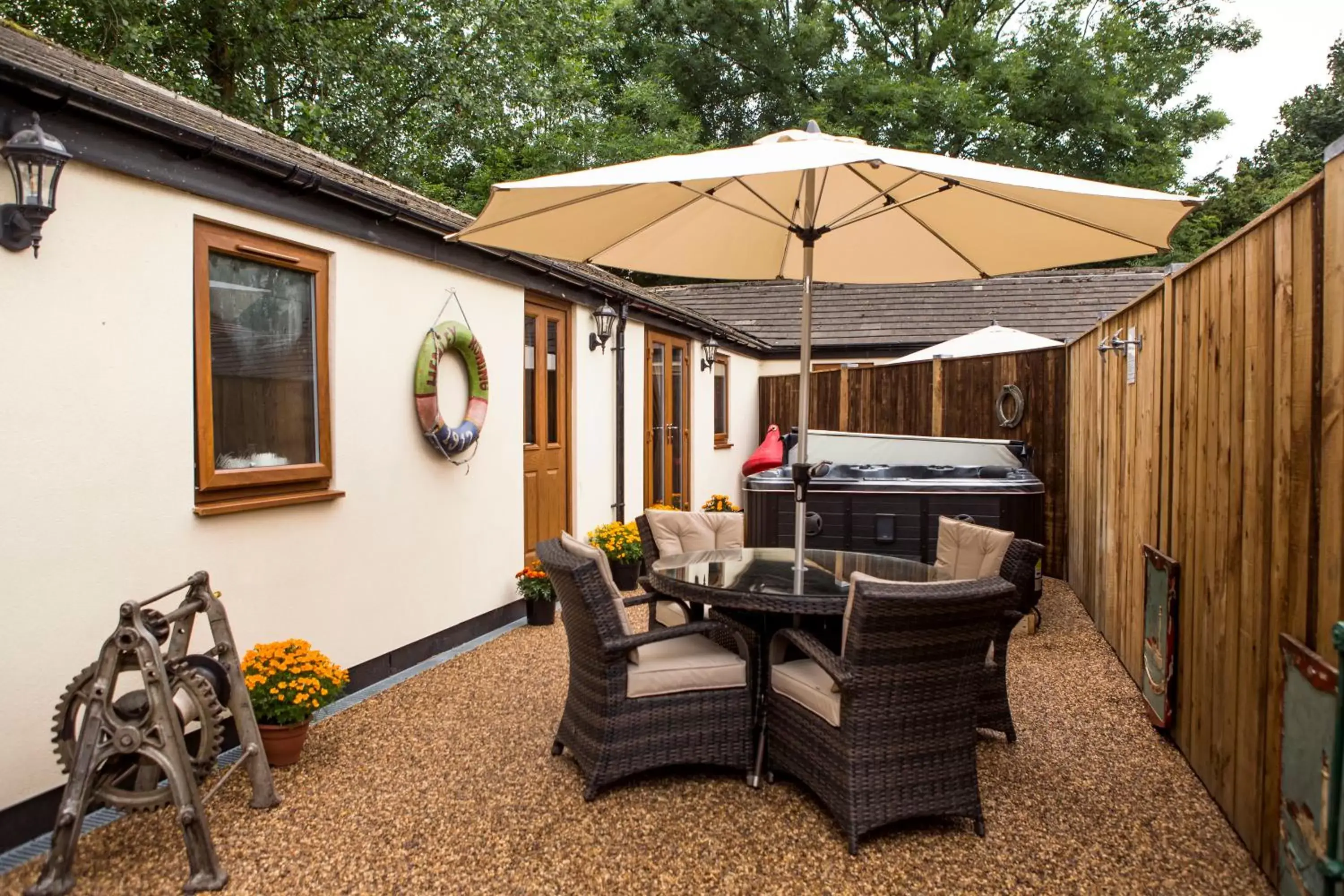 Patio in South Causey Inn