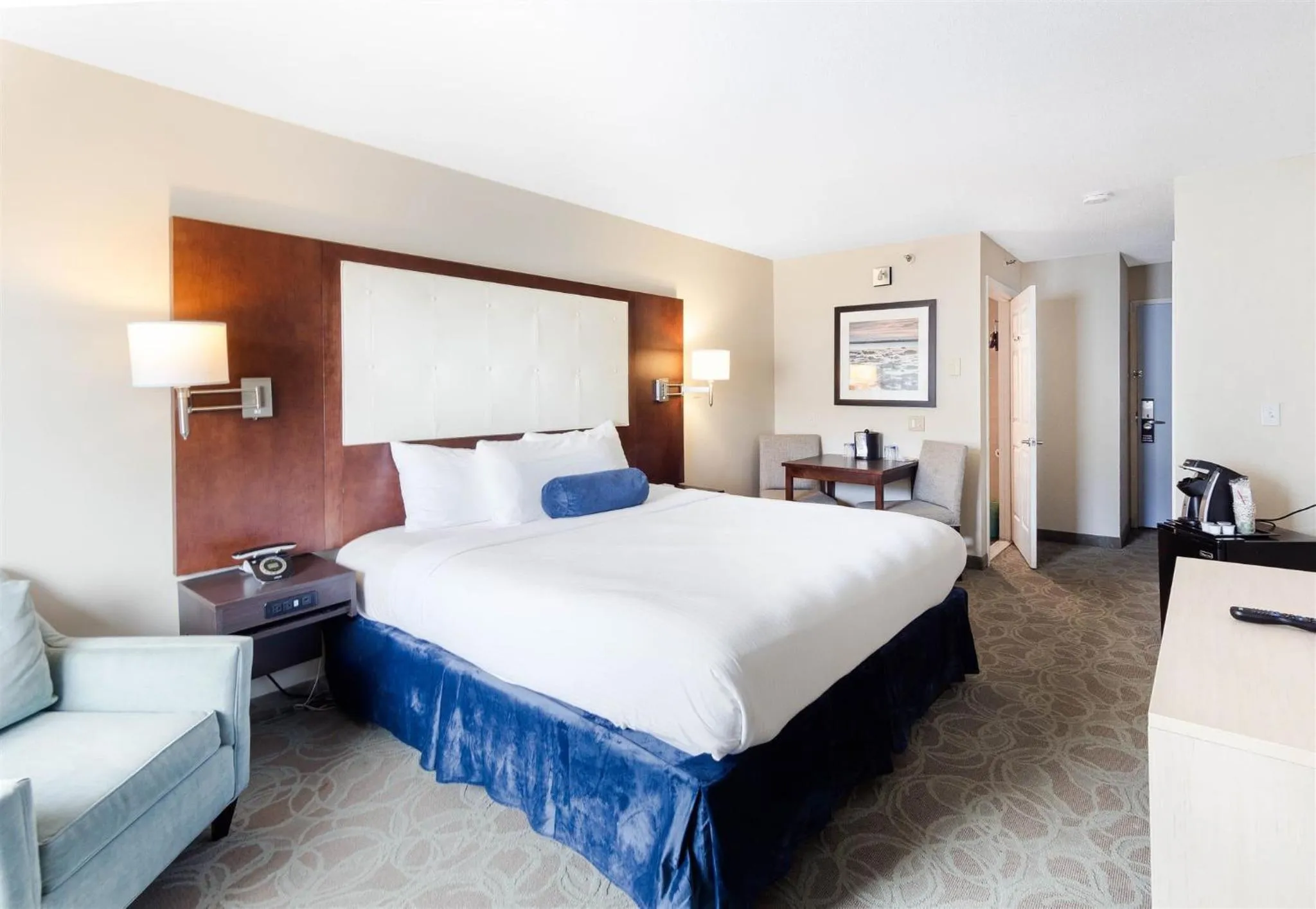 Bed in Aqua Blue Hotel