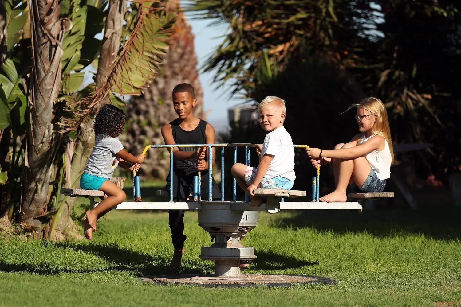 People in Blue Bay Lodge