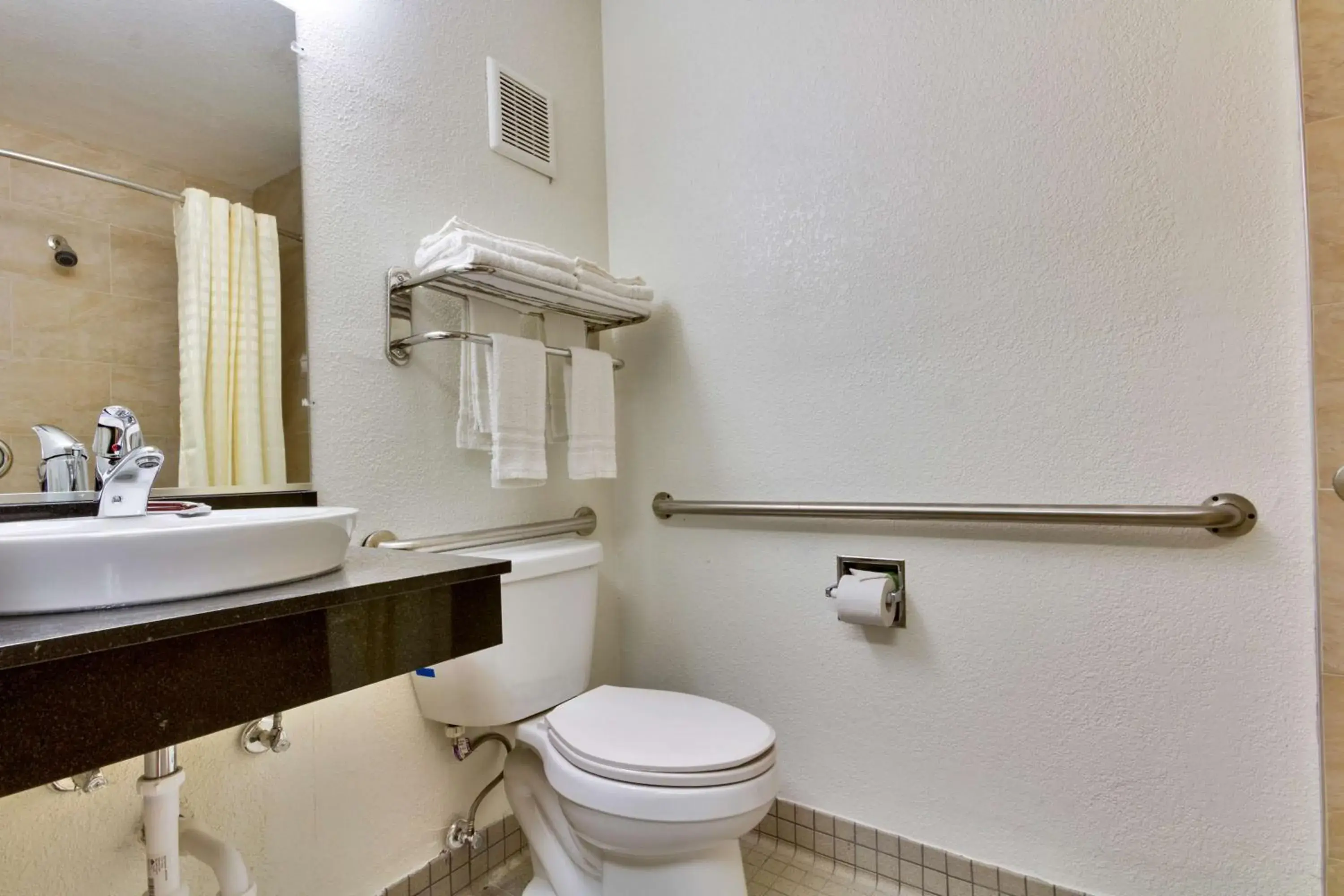 Toilet, Bathroom in Studio 6-Dallas, TX - Garland - Northeast