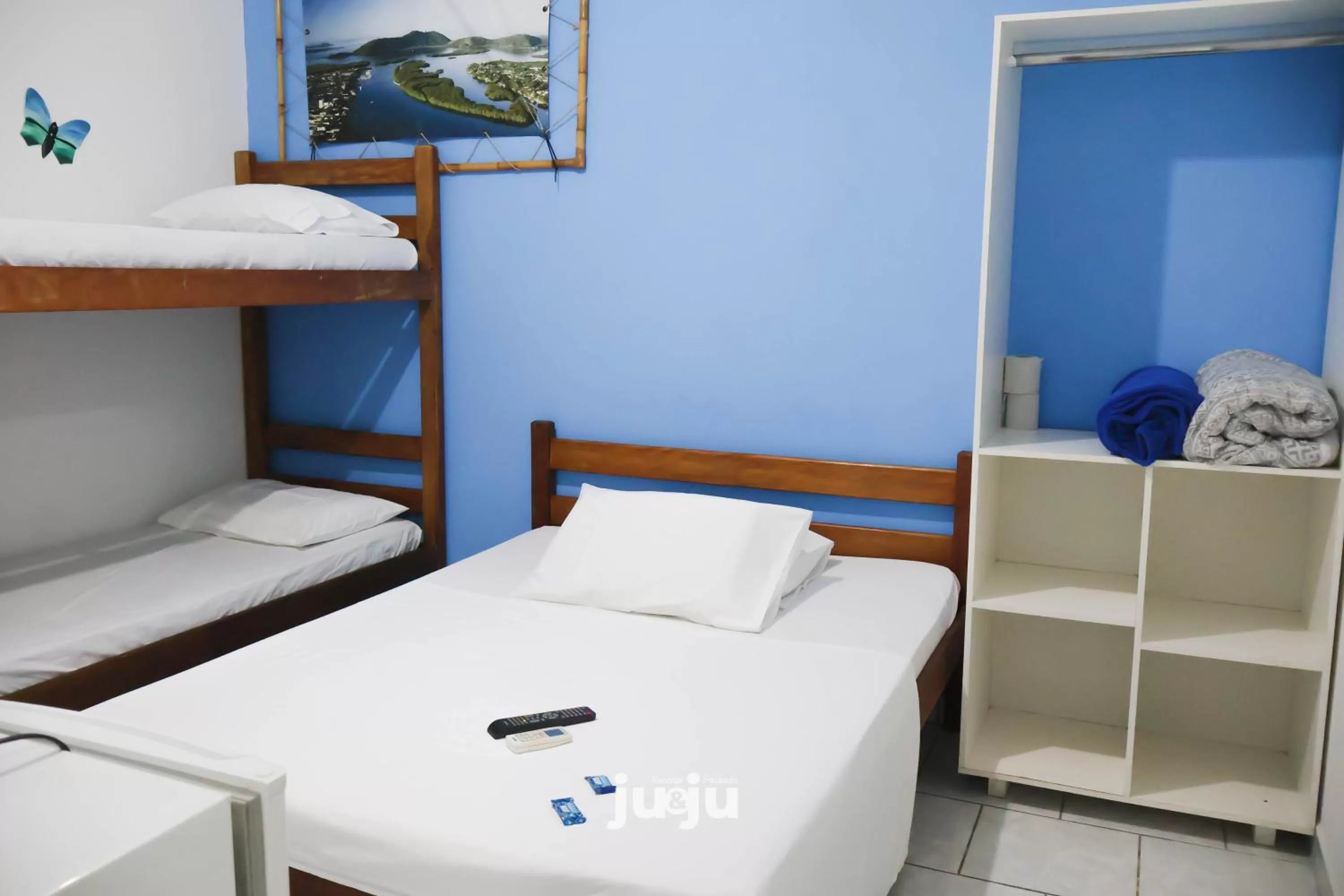 Bed in Pousada Ju&Ju à 400 mts DA PRAIA