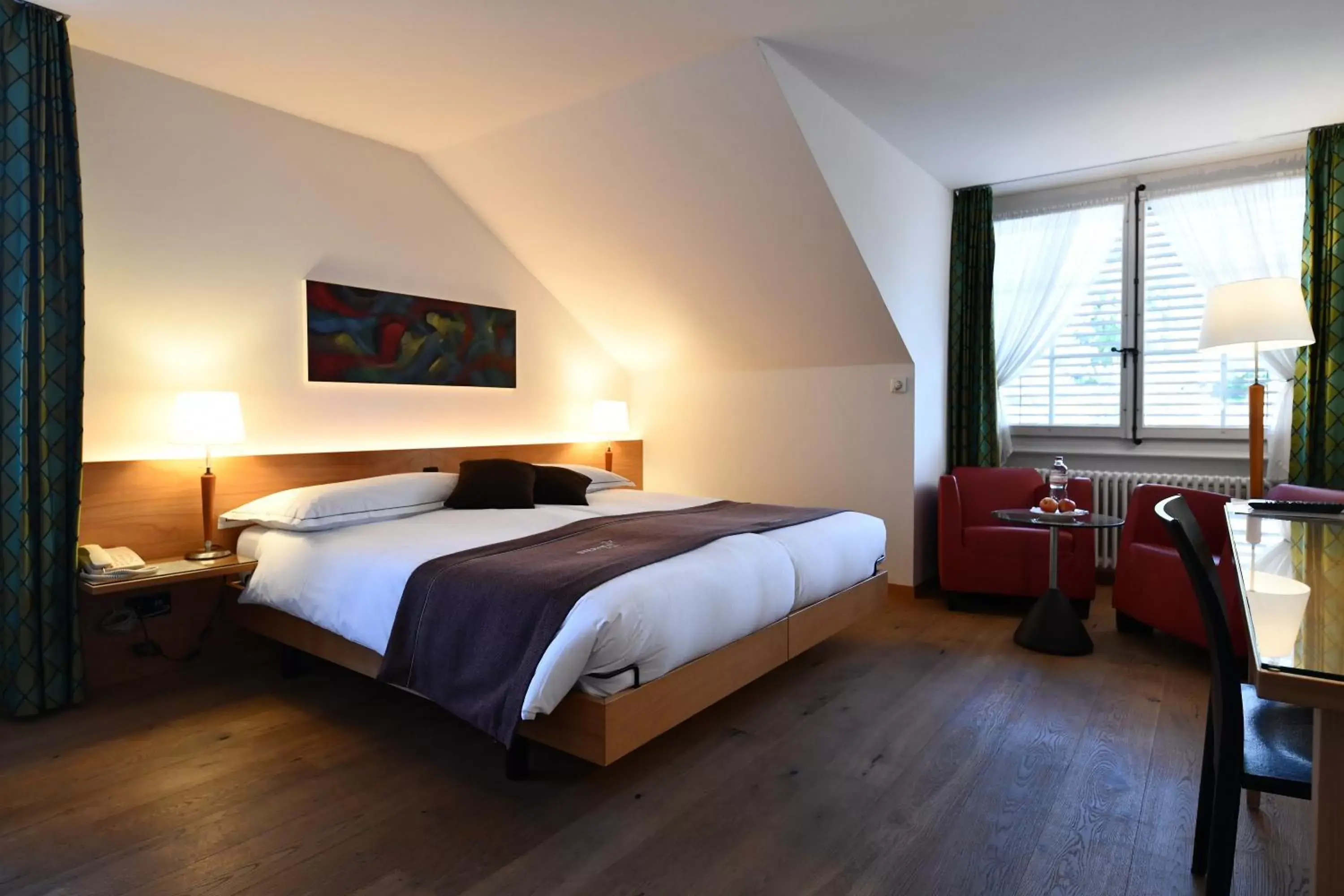 Photo of the whole room, Bed in Hotel & Restaurant STERNEN MURI bei Bern