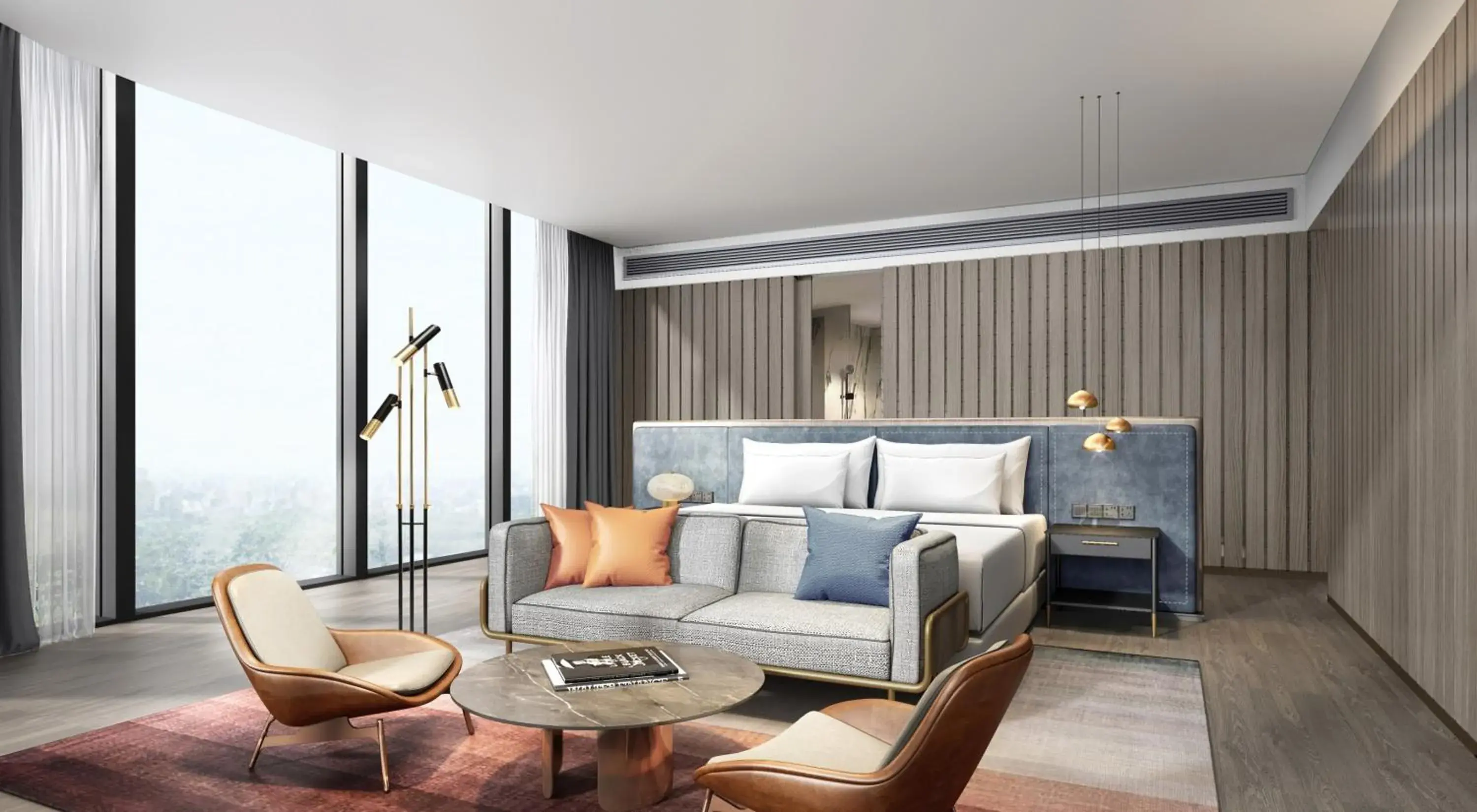 Bedroom in Crowne Plaza Qingdao Jinshui by IHG Bedroom in Crowne Plaza Qingdao Jinshui by IHG