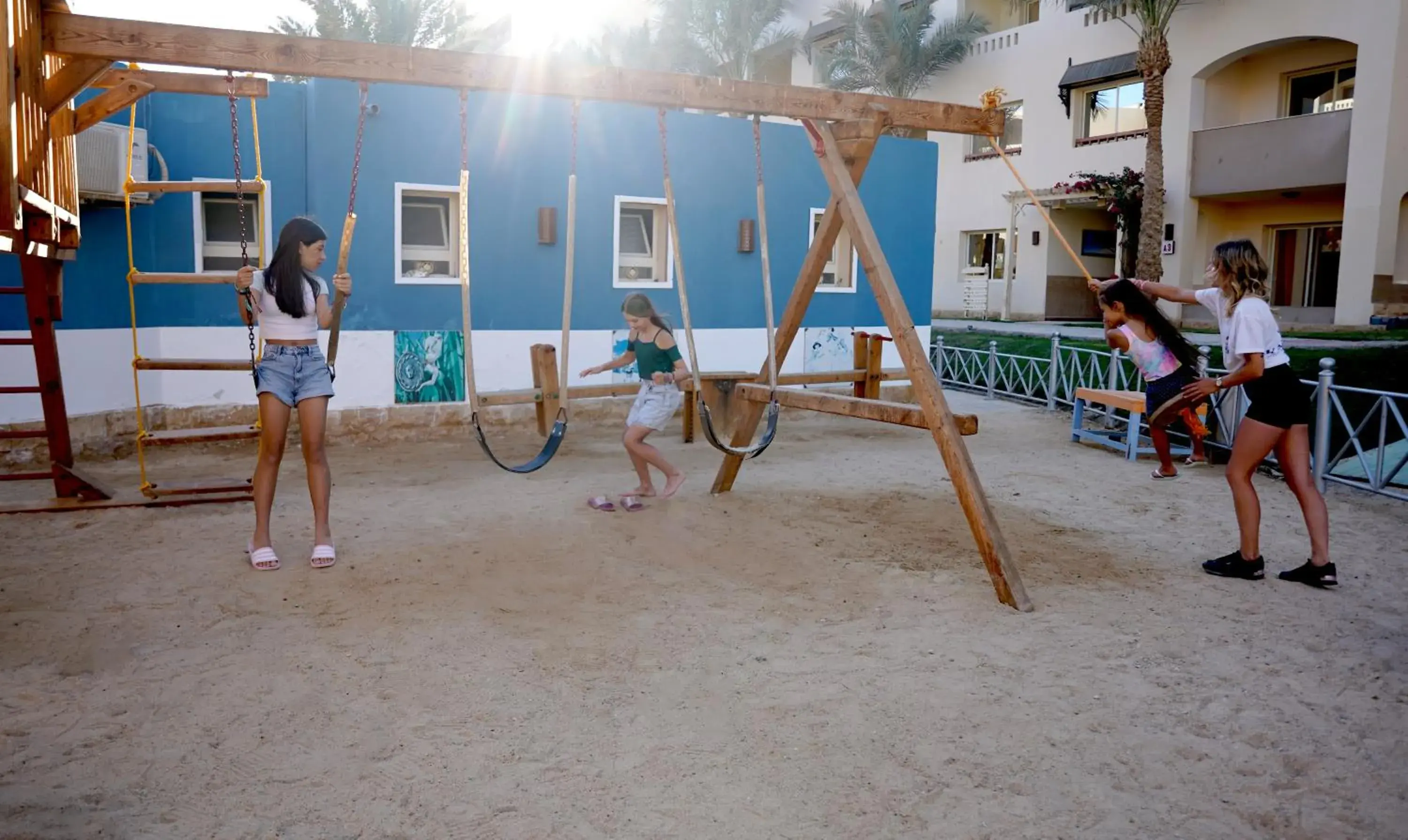 Children play ground in El Karma Beach Resort & Aqua Park - Hurghada