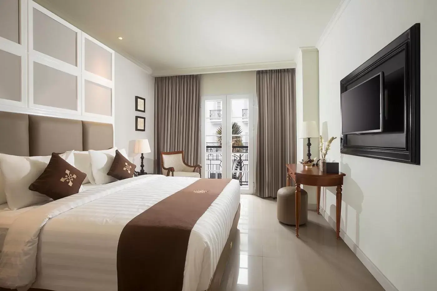 Bed in Hotel Indies Heritage Prawirotaman