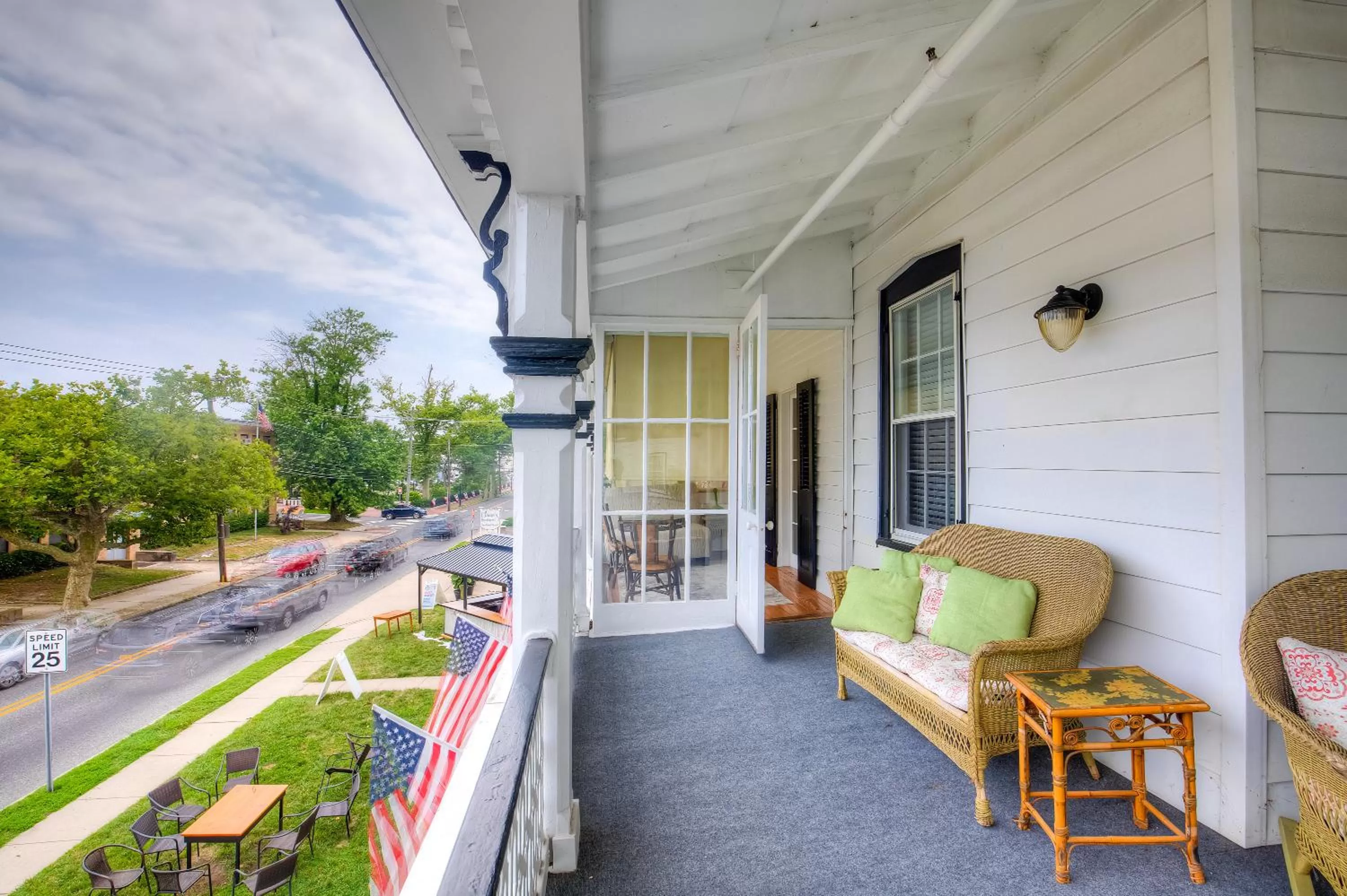 View (from property/room), Balcony/Terrace in Elaine's Cape May Boutique Hotel