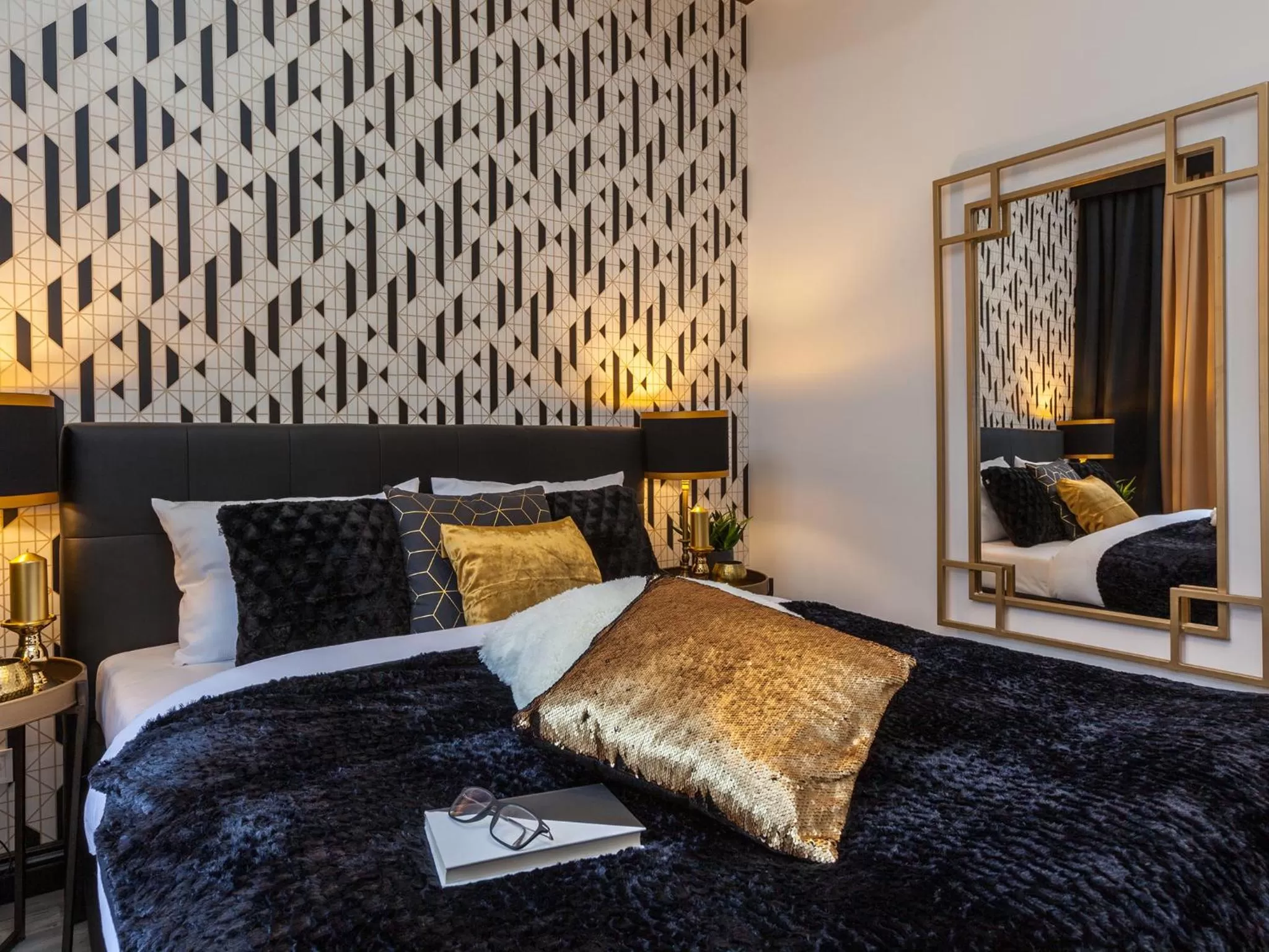 Bedroom, Bed in Golden Prague Rooms