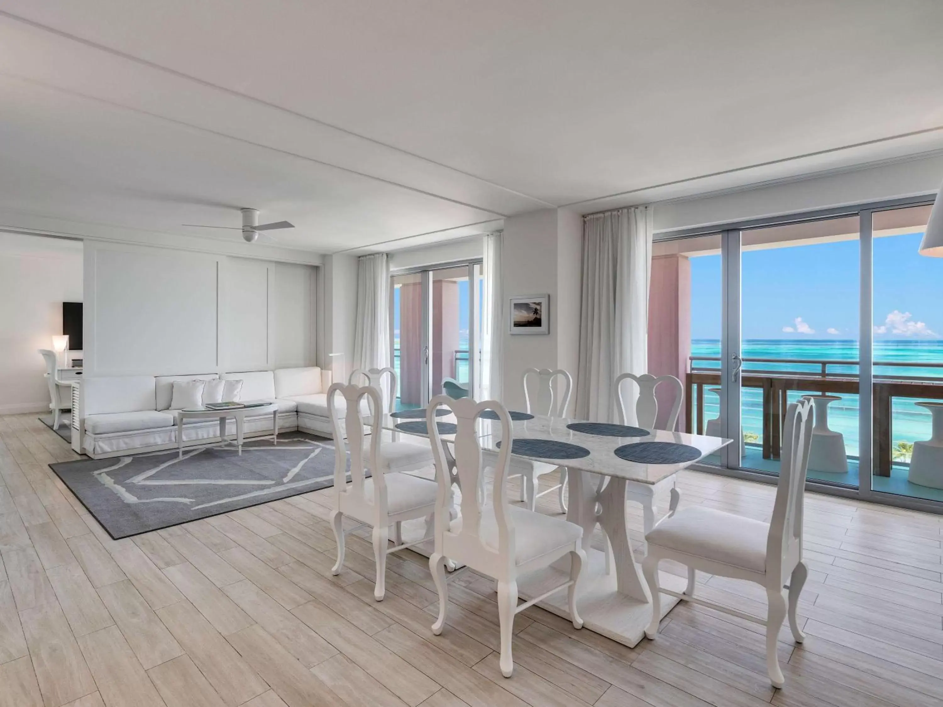 Living room, Dining Area in SLS at Baha Mar