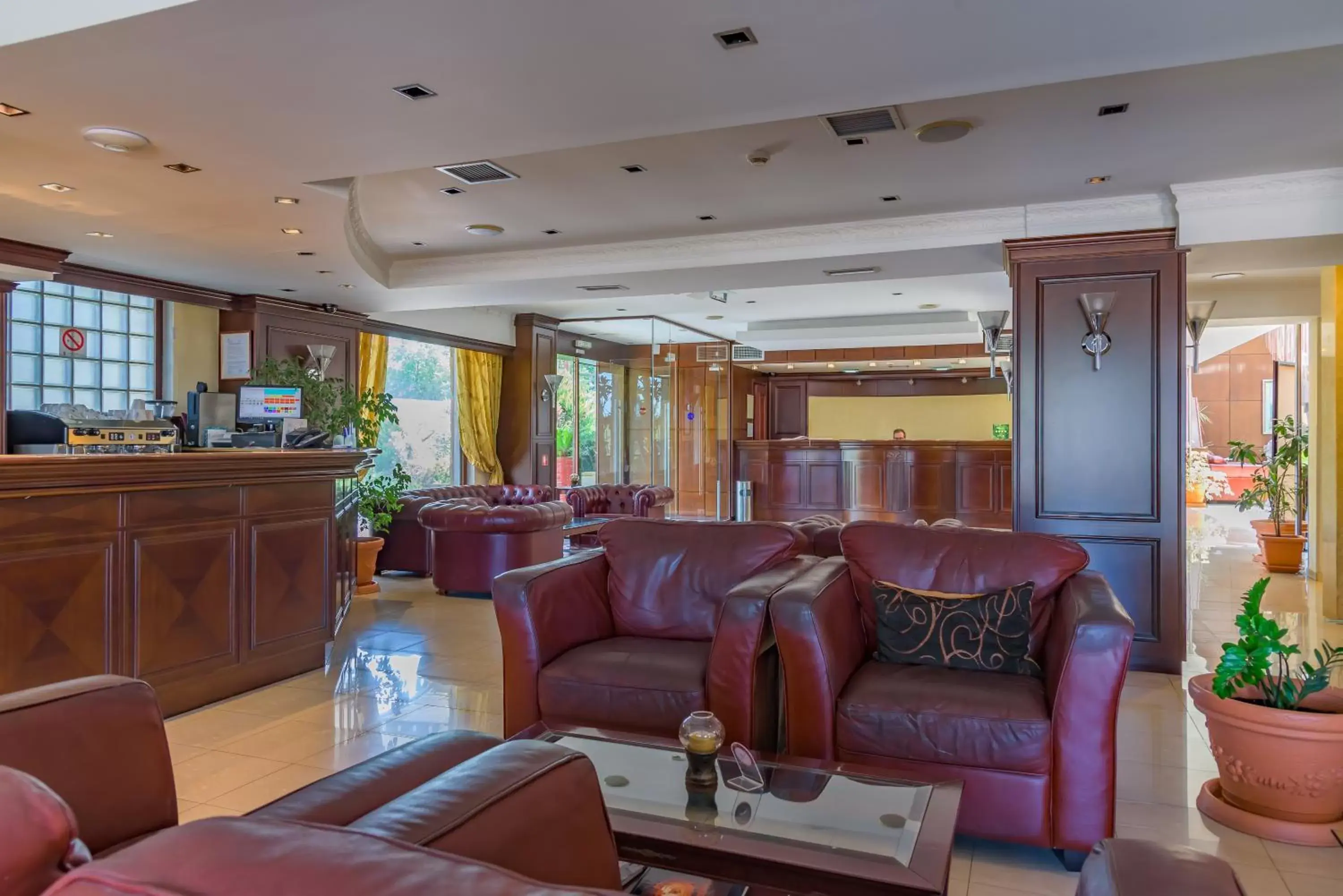Lounge or bar, Lobby/Reception in Avalon Airport Hotel Thessaloniki