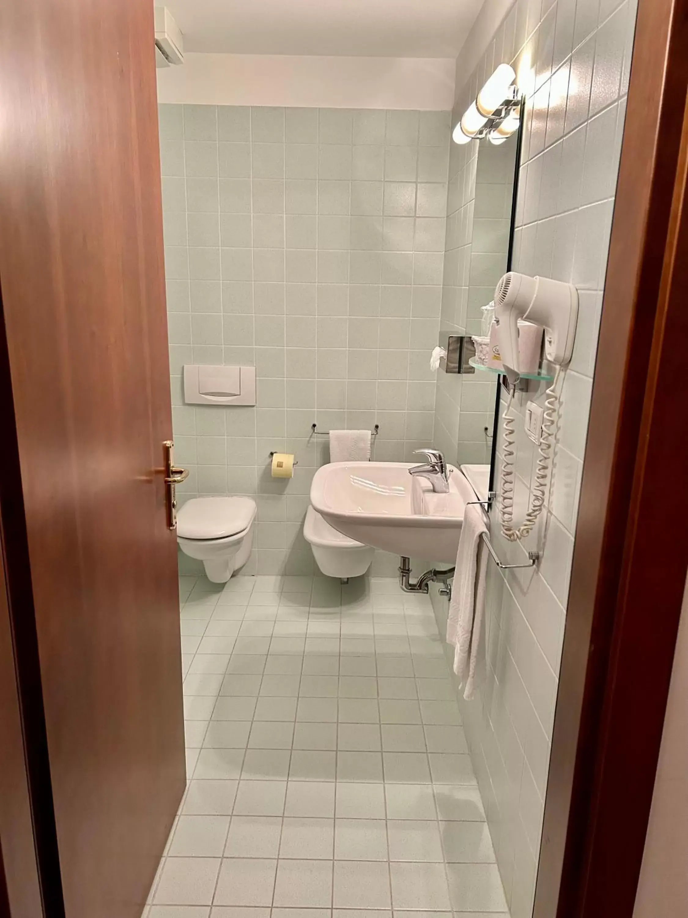 Shower, Bathroom in Hotel Due Torri Tempesta