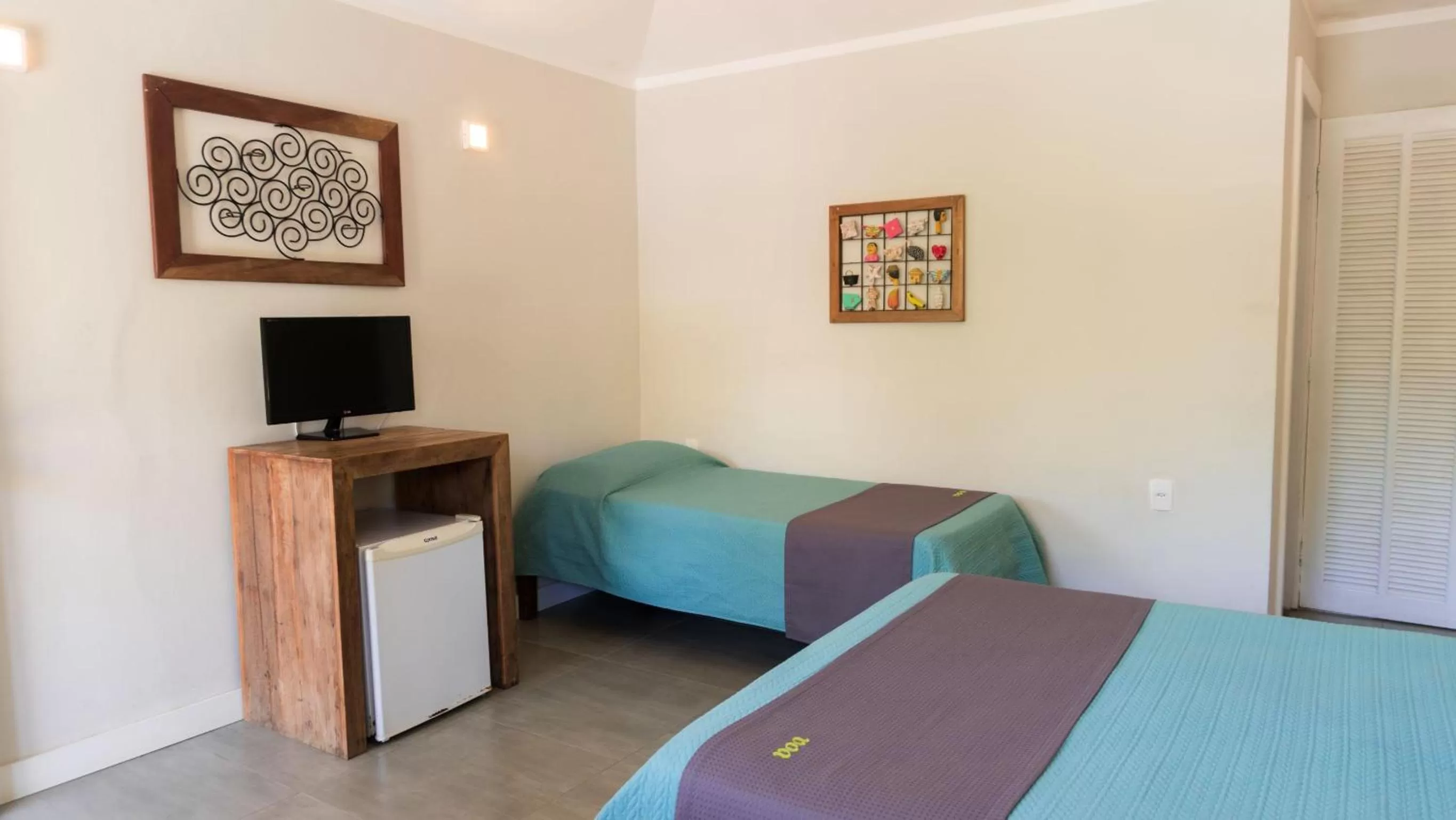 TV and multimedia, Bed in Pousada Tartaruga