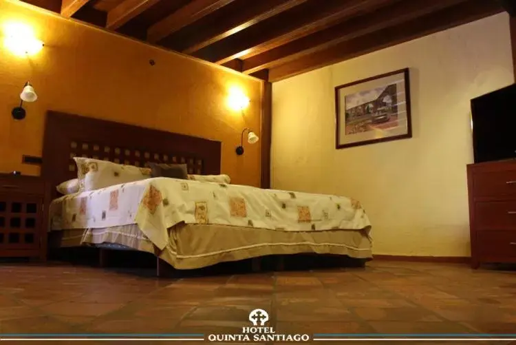 Bed in Hotel Quinta Santiago