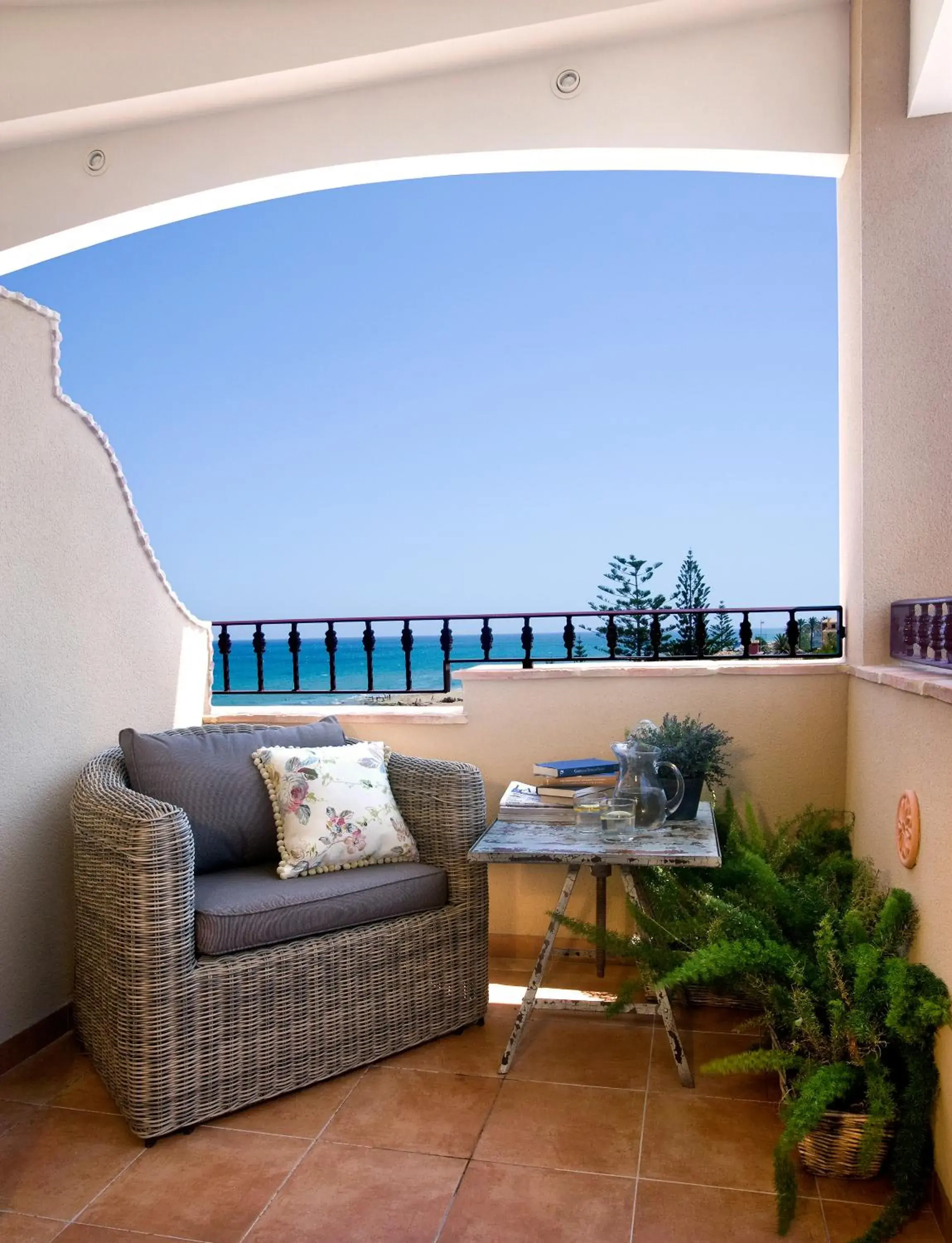 Balcony/Terrace in Hotel Los Ángeles Denia