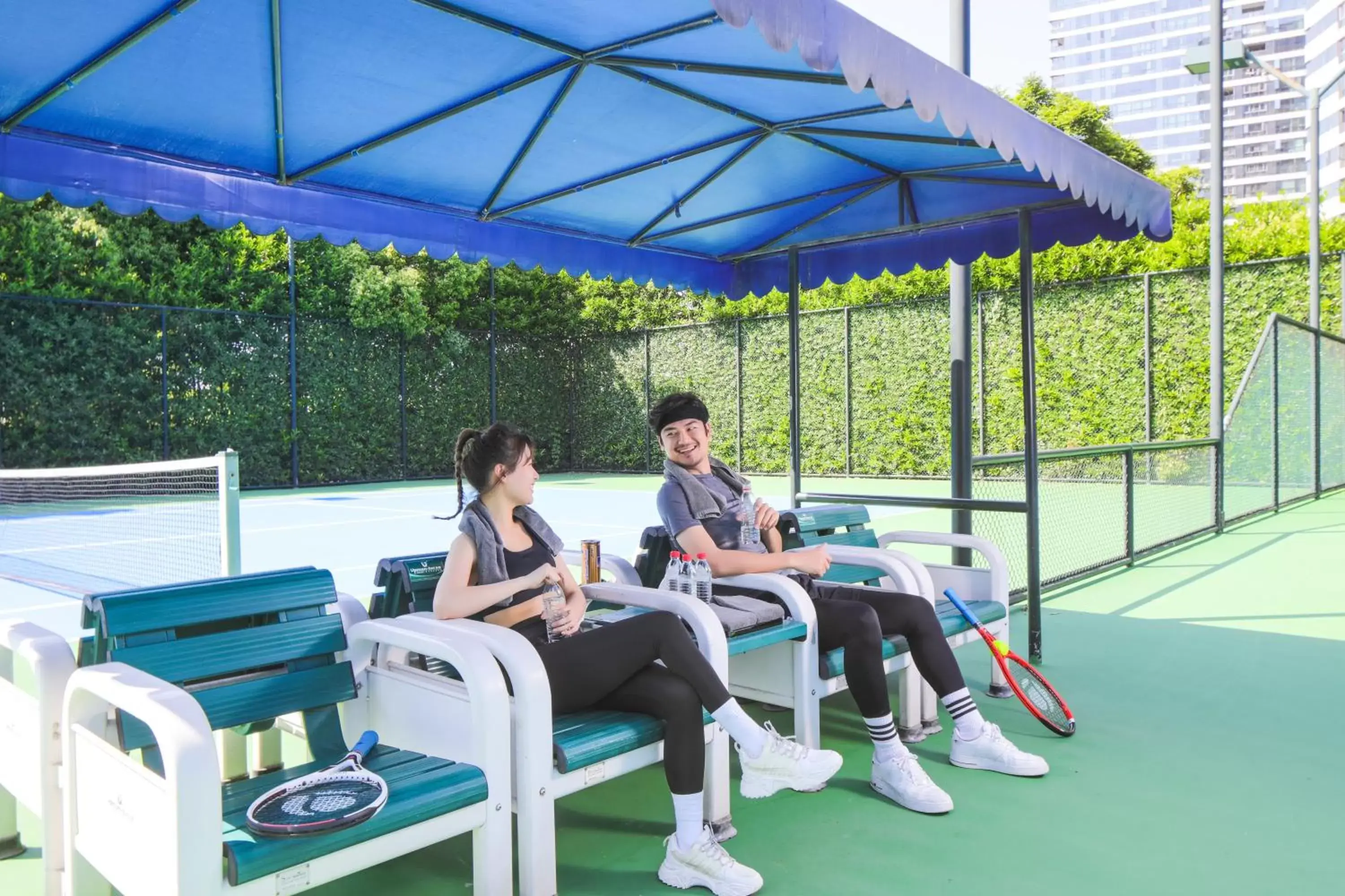 Tennis court in Pan Pacific Serviced Suites Ningbo