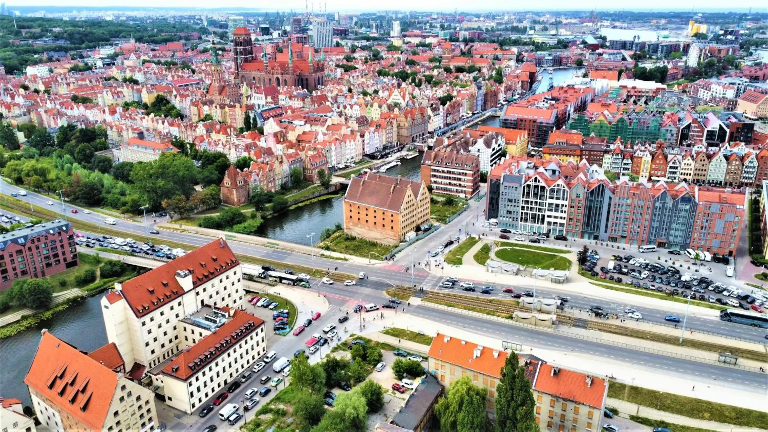 Property building, Bird's-eye View in Qubus Hotel Gdańsk