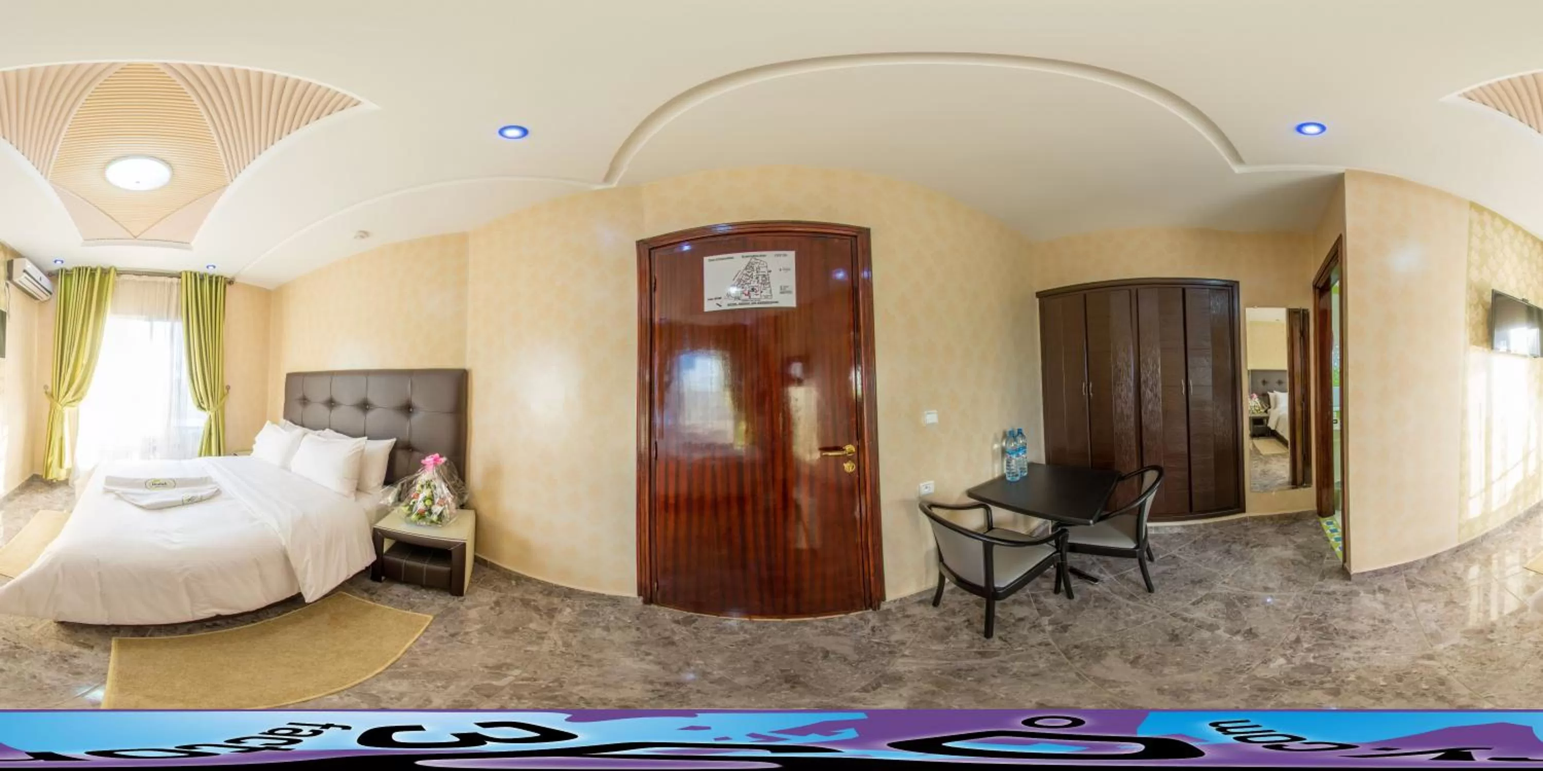 Bed in Hôtel Hadaik Ain Asserdoune