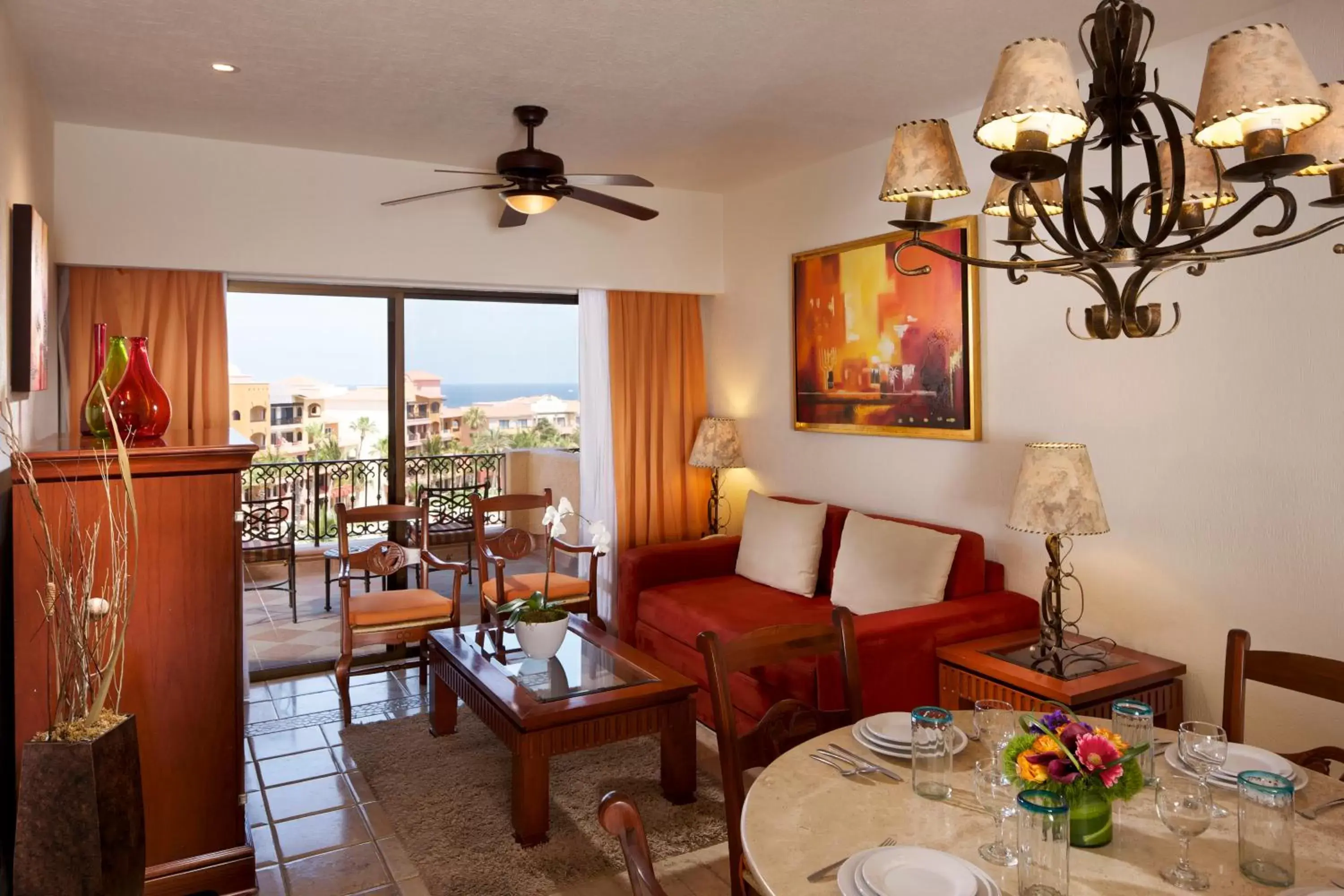 Living room in Playa Grande Resort