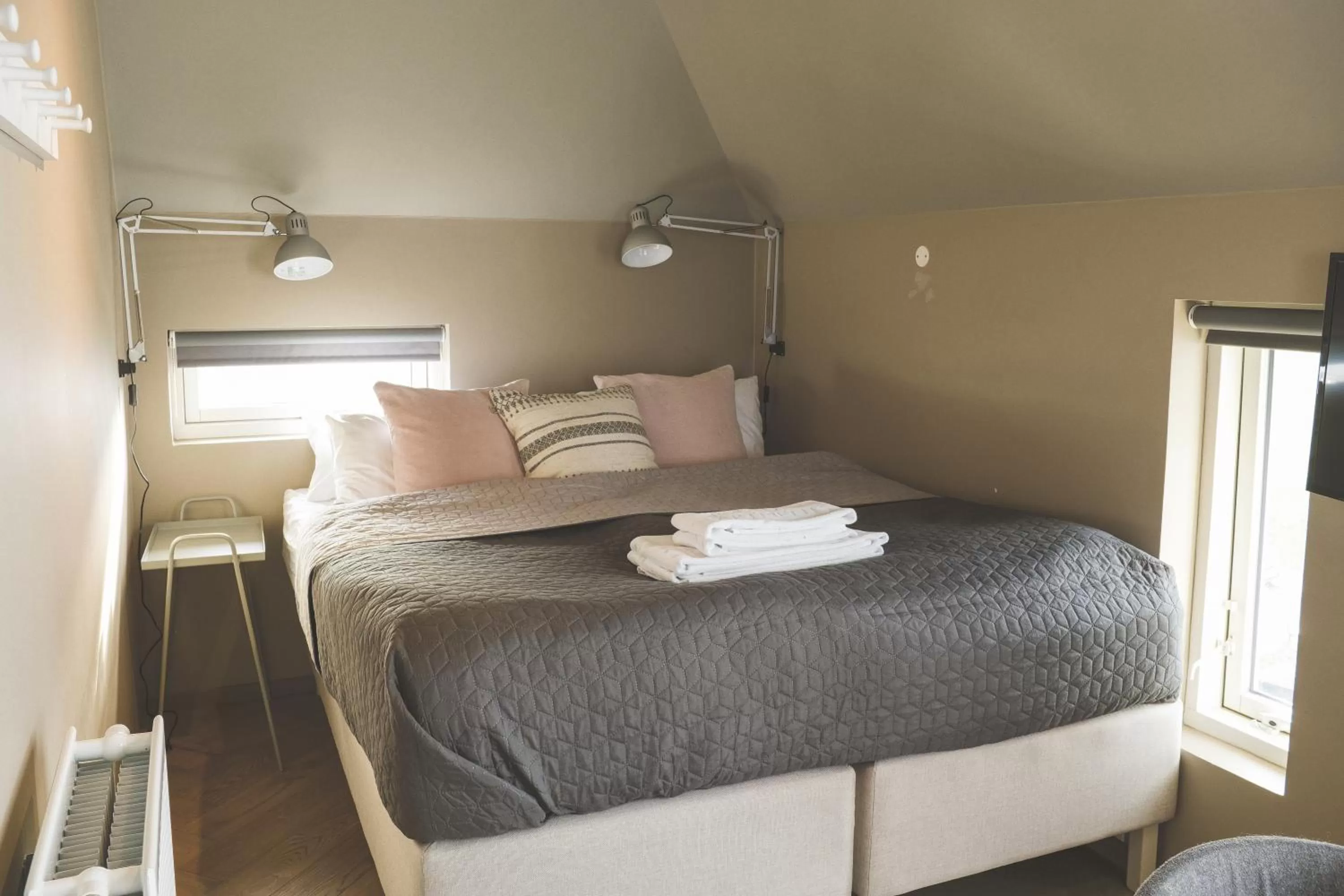 Bedroom, Bed in Saga Studios by Heimaleiga