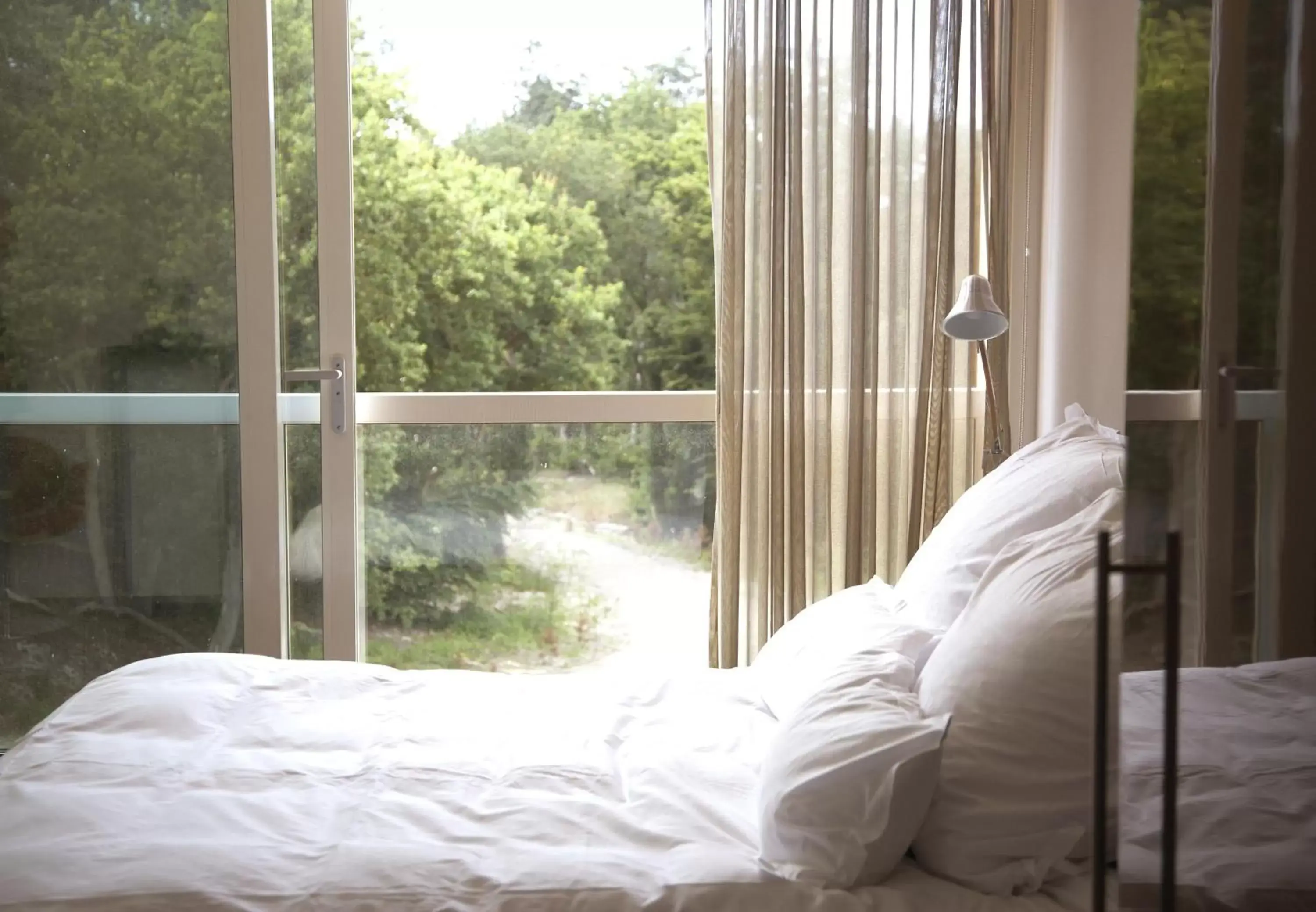 Bedroom, Bed in blooming Bedroom, Bed in blooming