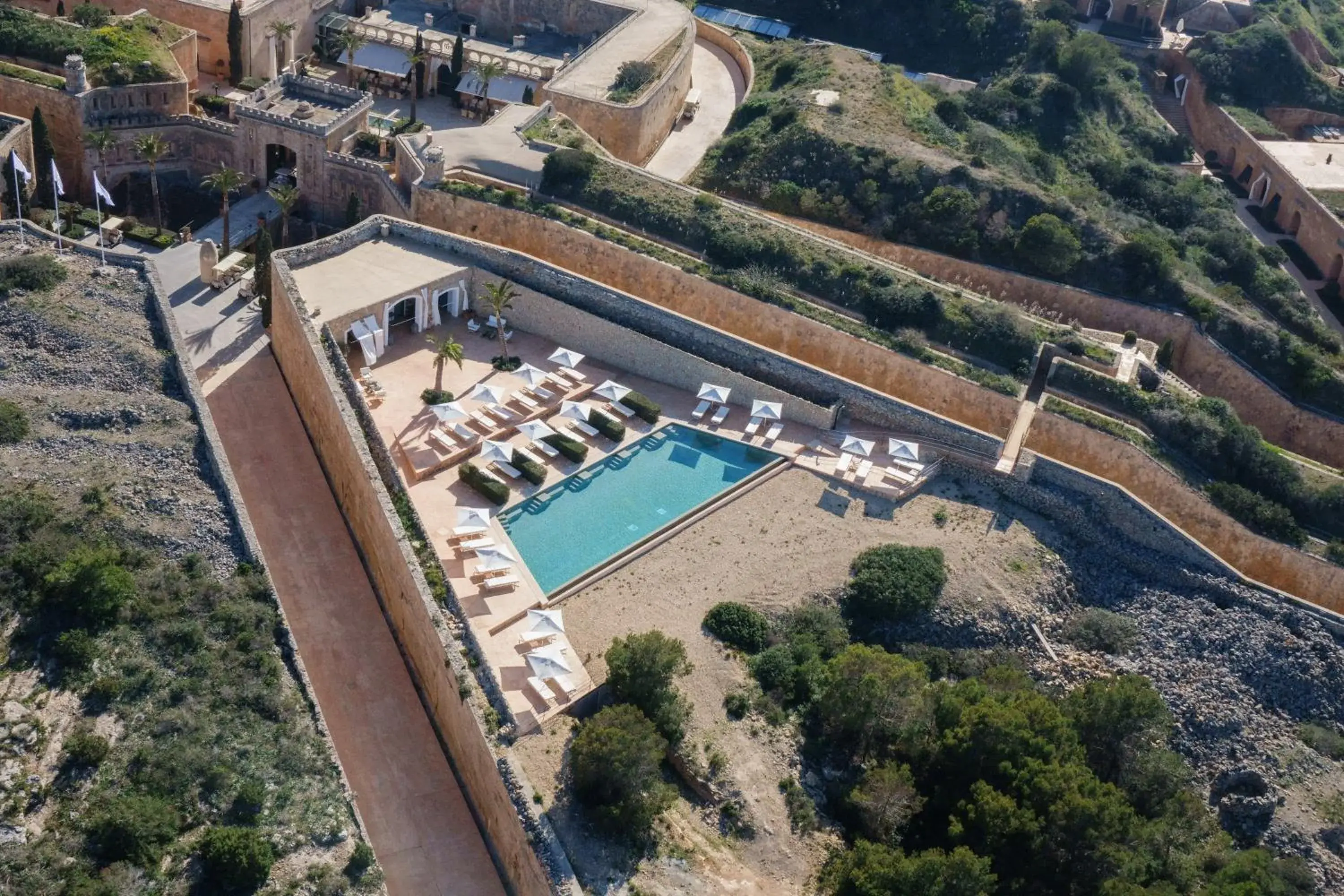 Bird's eye view, Bird's-eye View in Cap Rocat, a Small Luxury Hotel of the World